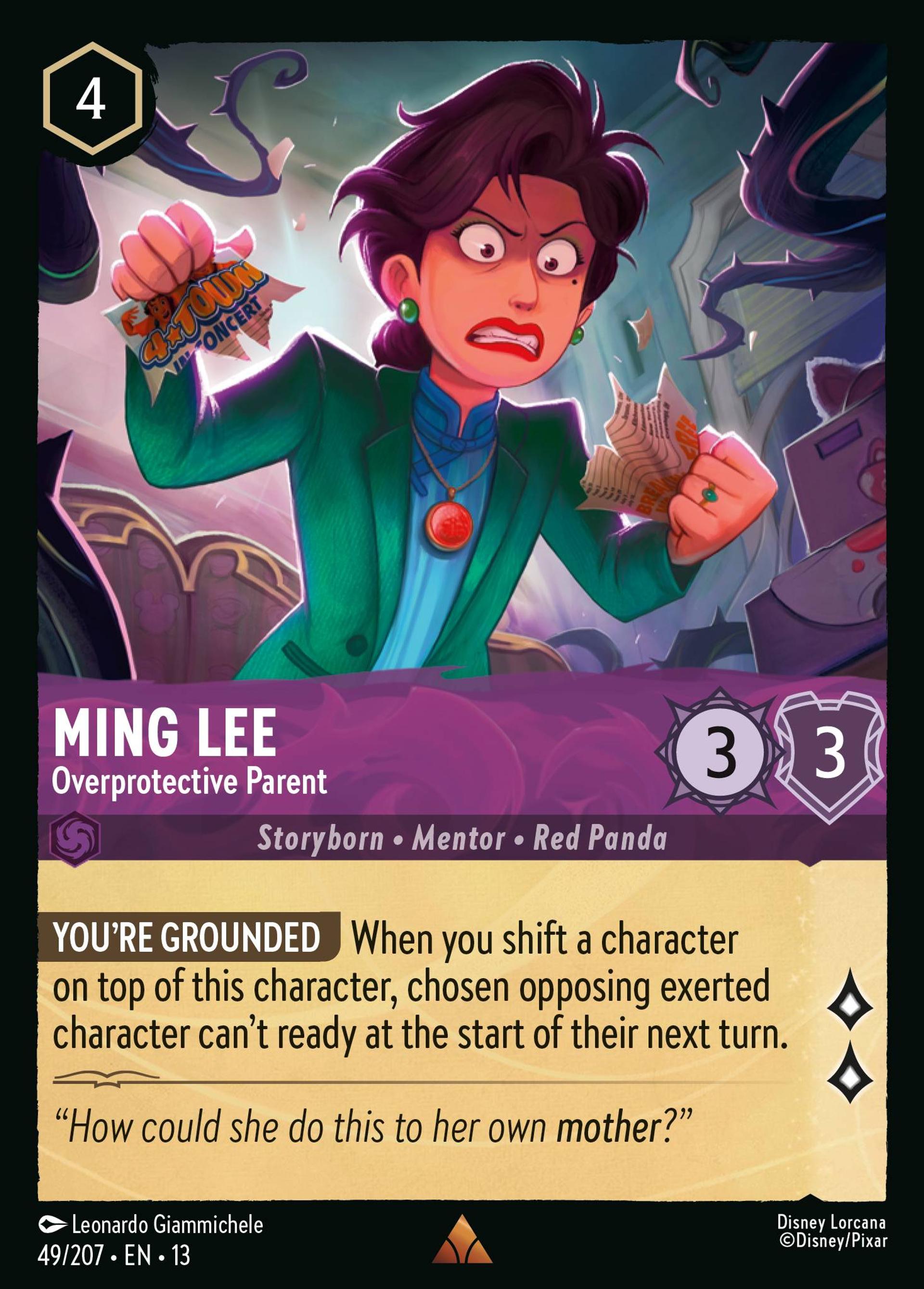 Ming Lee - Overprotective Parent — Attack of the Vine! — Lorcana