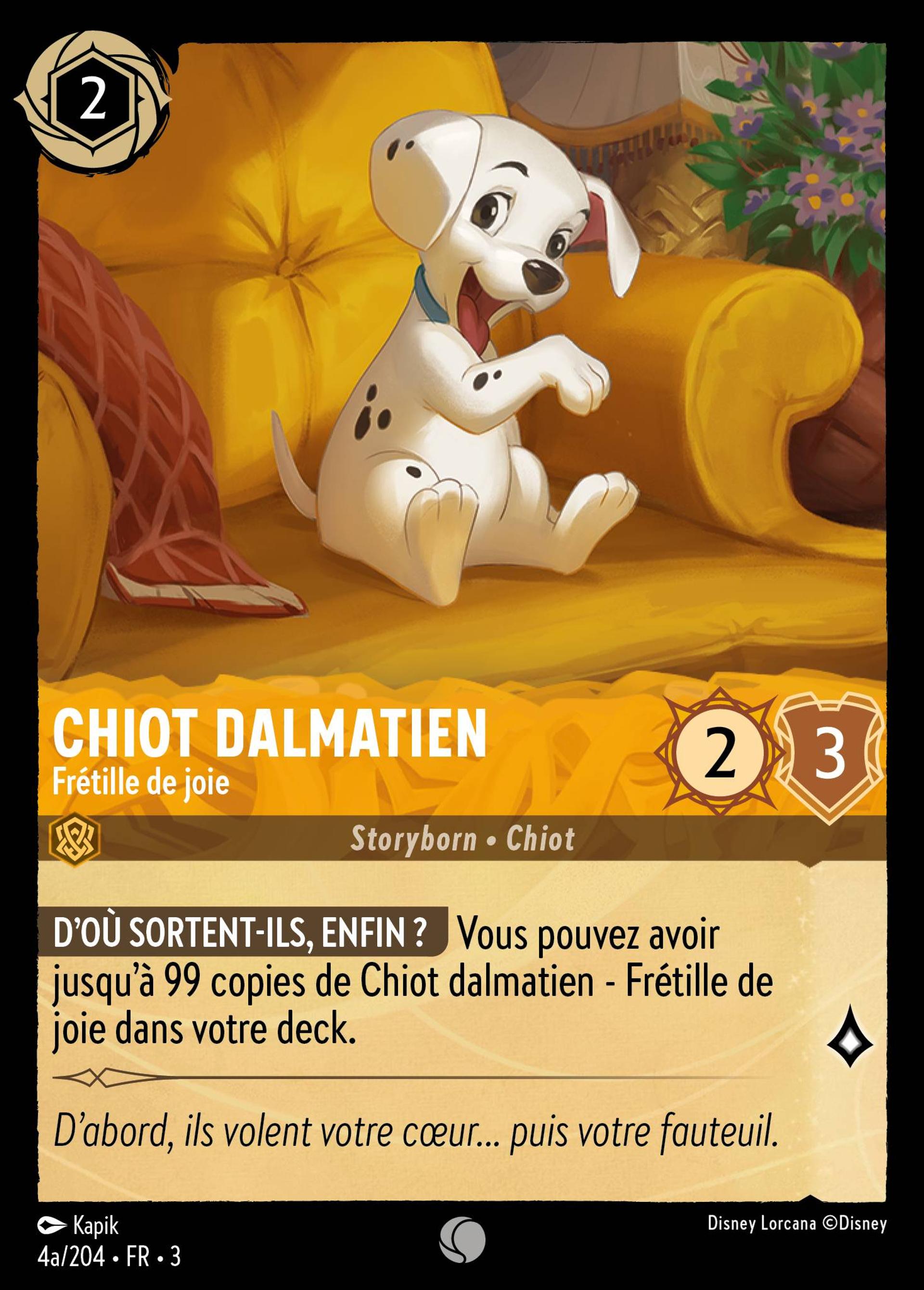 Chiot dalmatien - Frétille de joie — Into the Inklands — Lorcana