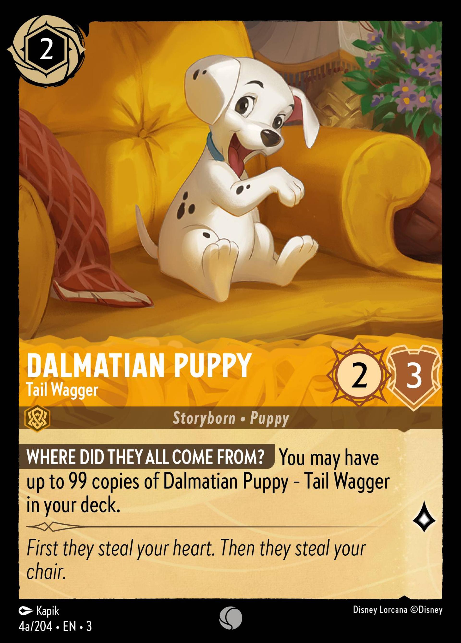 Dalmatian Puppy - Tail Wagger — Into the Inklands — Lorcana