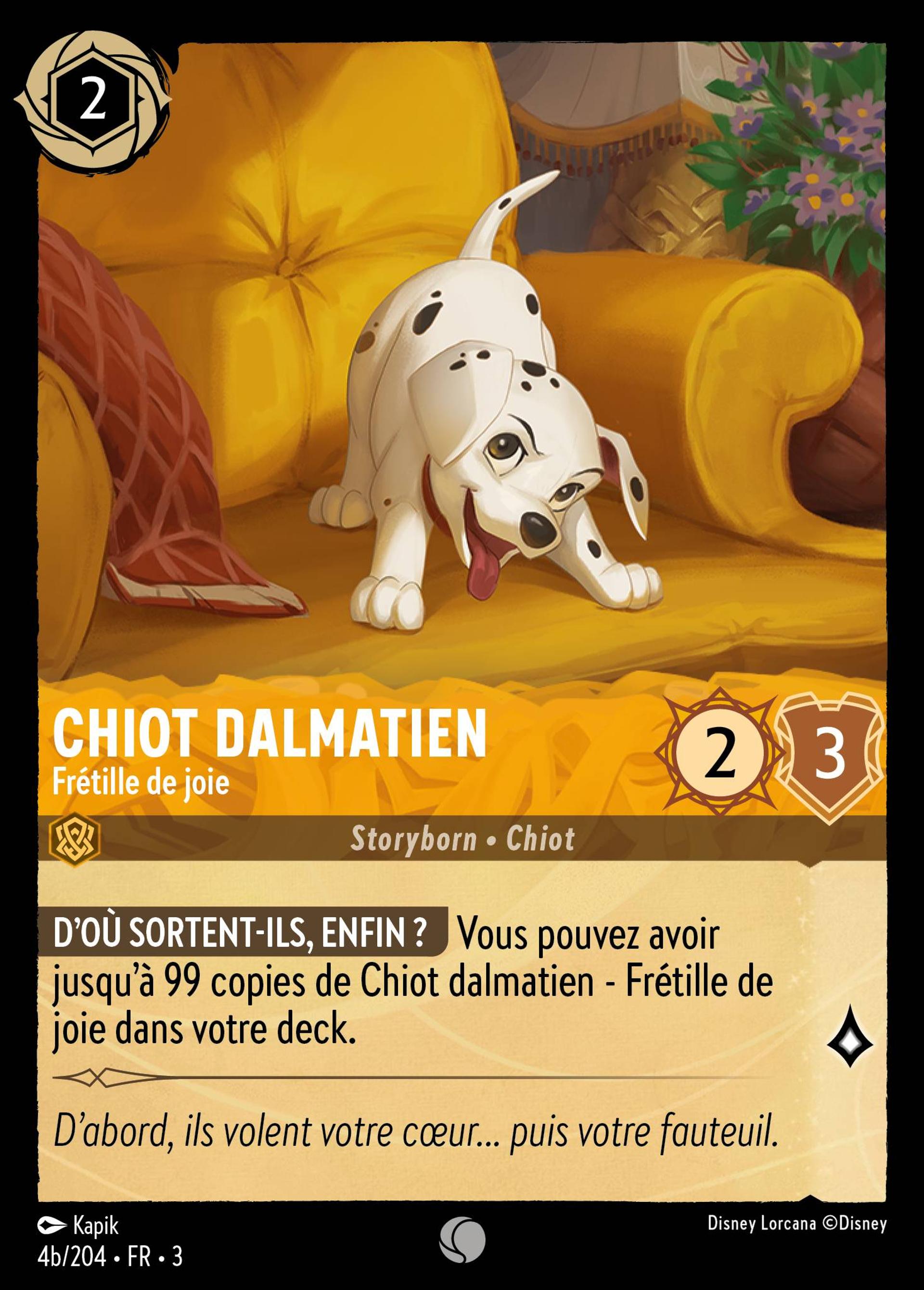 Chiot dalmatien - Frétille de joie — Into the Inklands — Lorcana