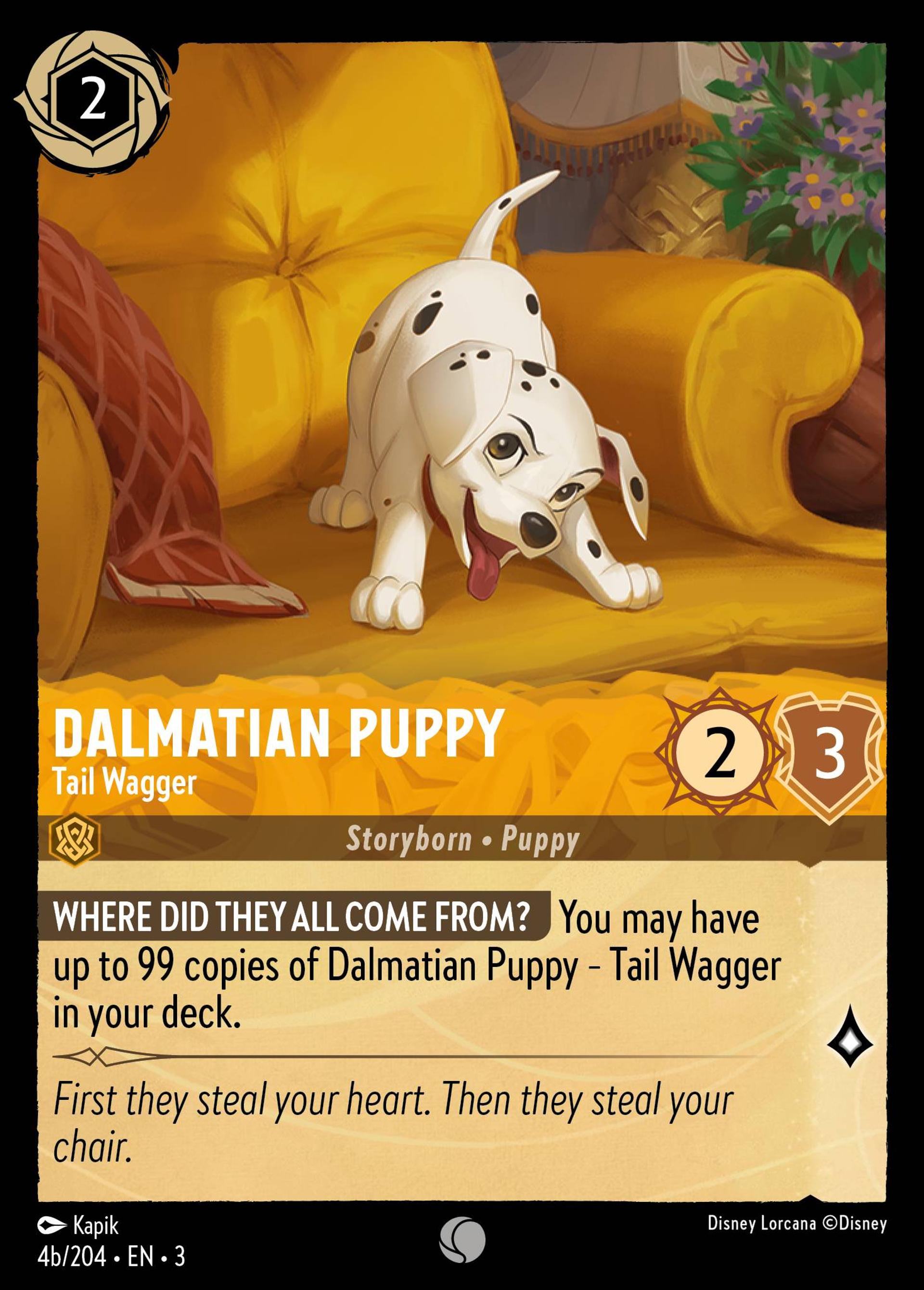 Dalmatian Puppy - Tail Wagger — Into the Inklands — Lorcana