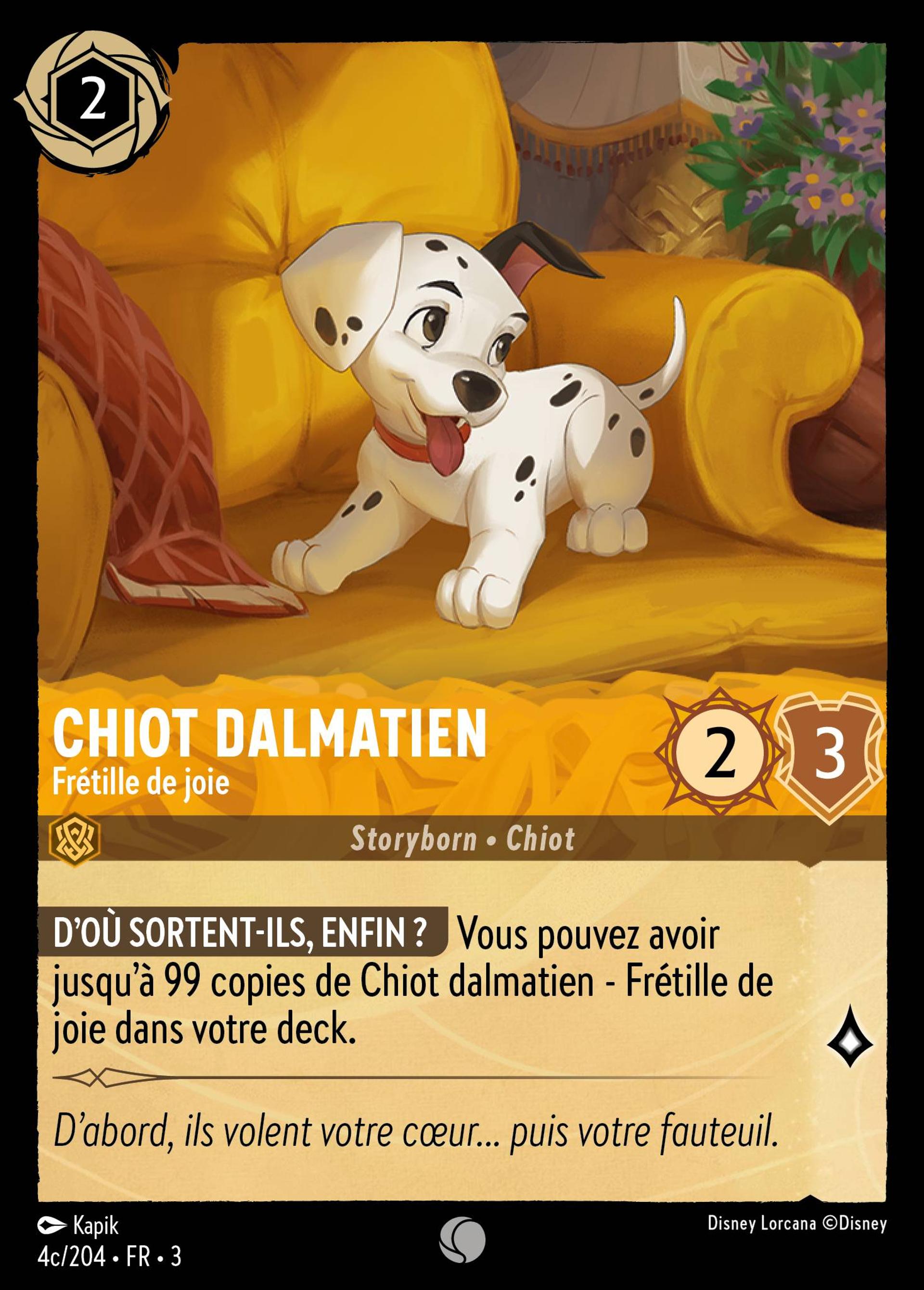 Chiot dalmatien - Frétille de joie — Into the Inklands — Lorcana