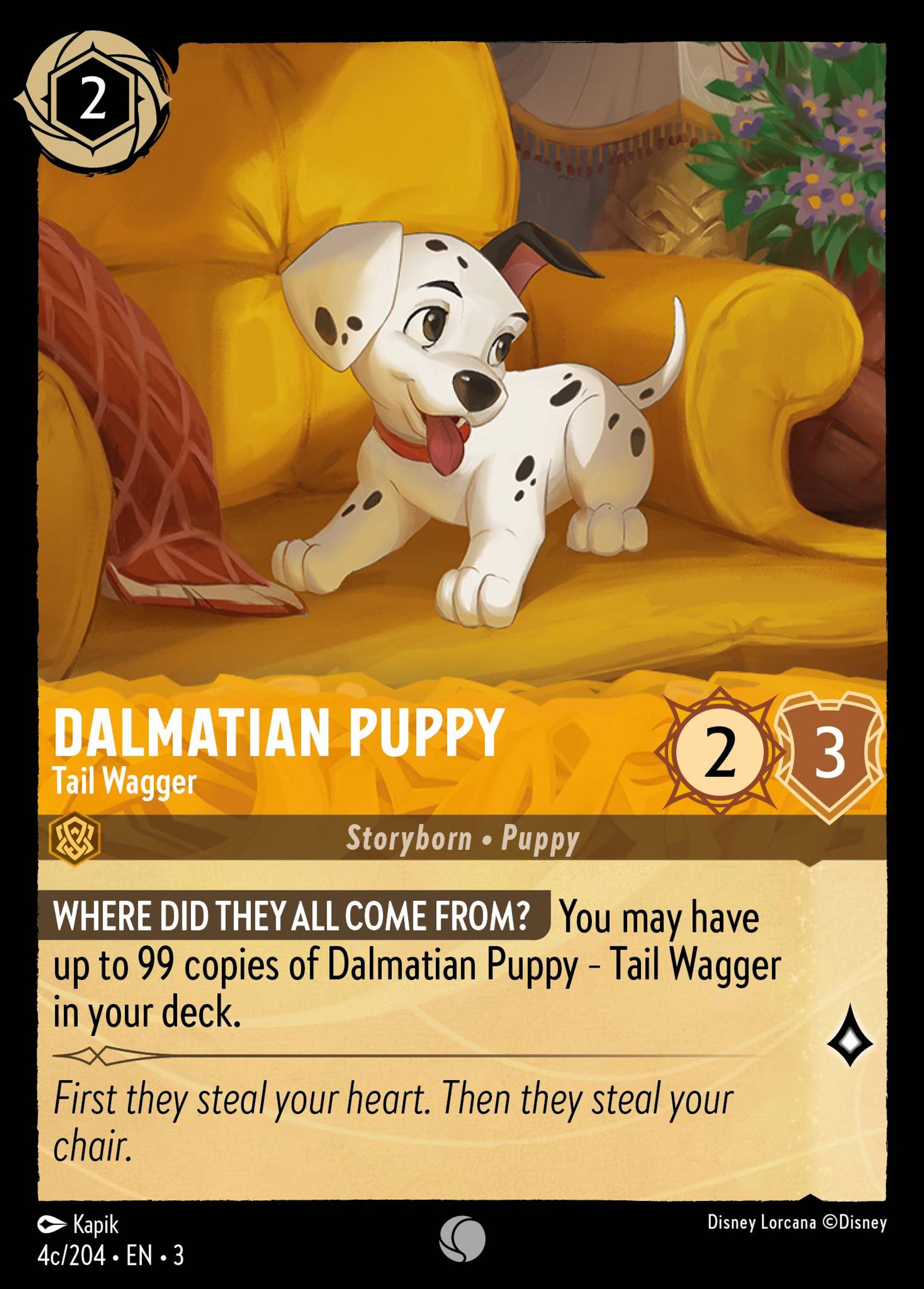 Dalmatian Puppy - Tail Wagger — Into the Inklands — Lorcana