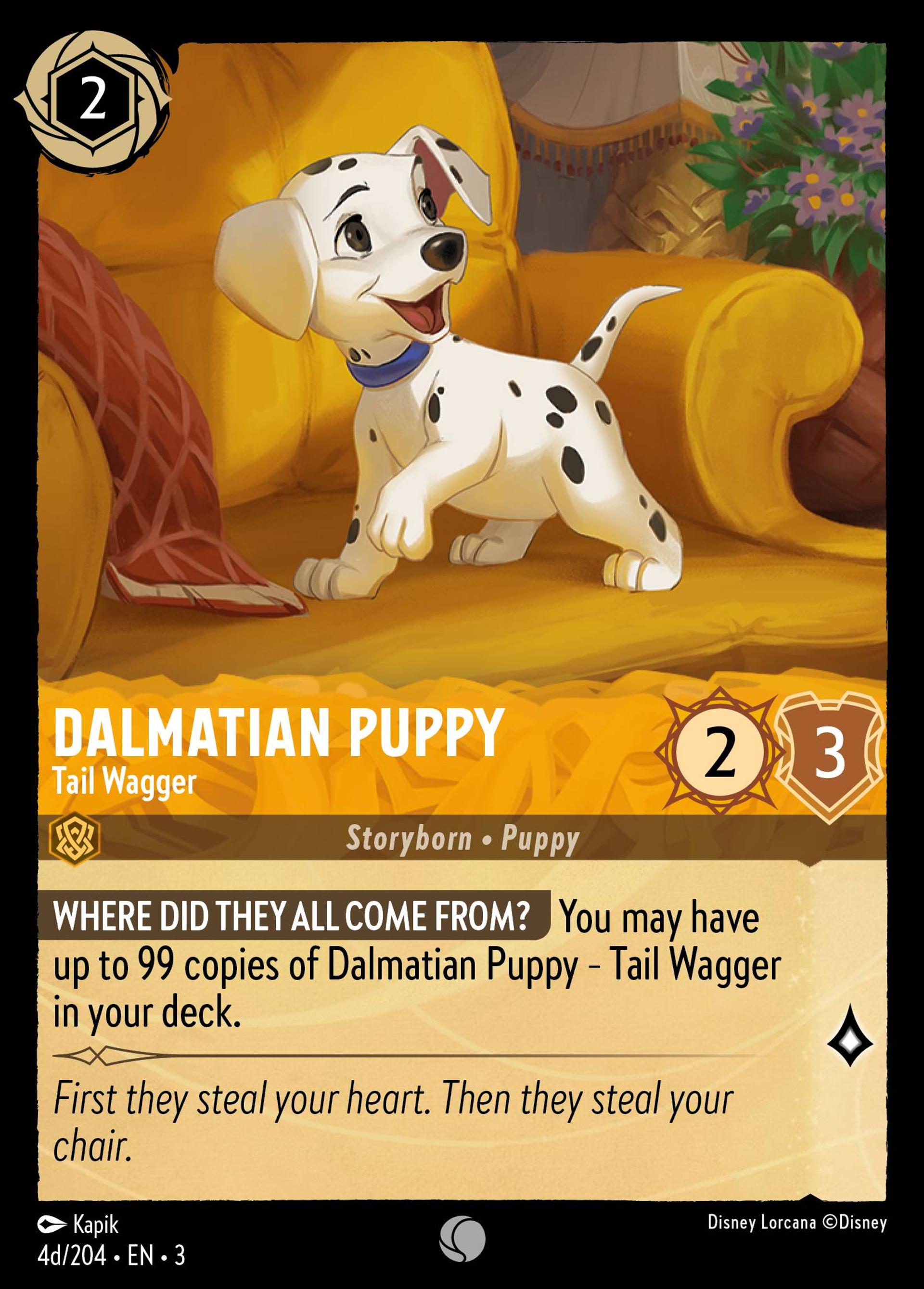 Dalmatian Puppy - Tail Wagger — Into the Inklands — Lorcana