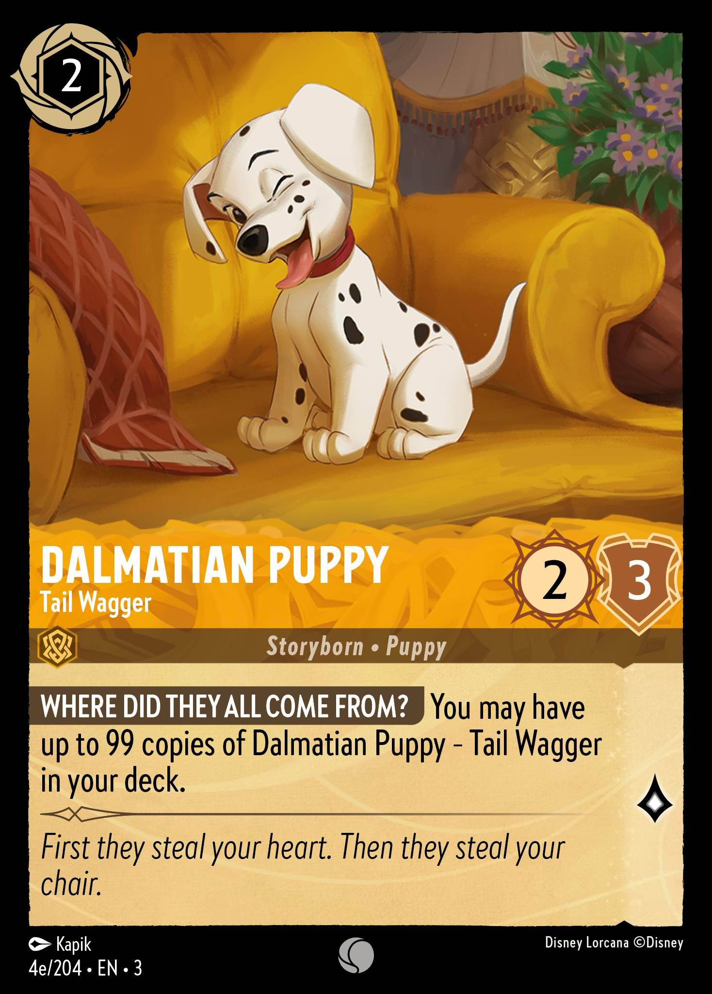 Dalmatian Puppy - Tail Wagger — Into the Inklands — Lorcana