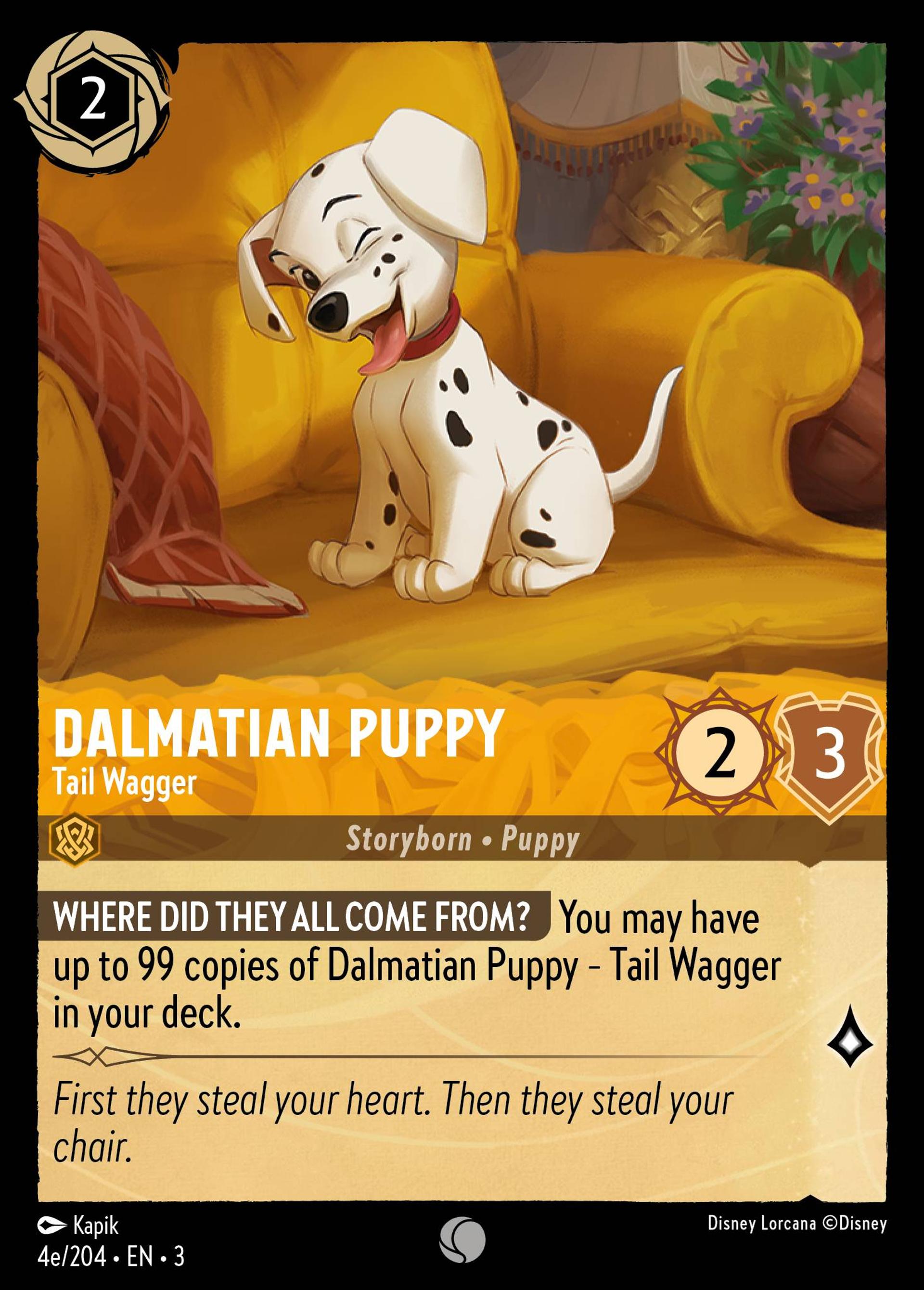 Dalmatian Puppy - Tail Wagger — Into the Inklands — Lorcana