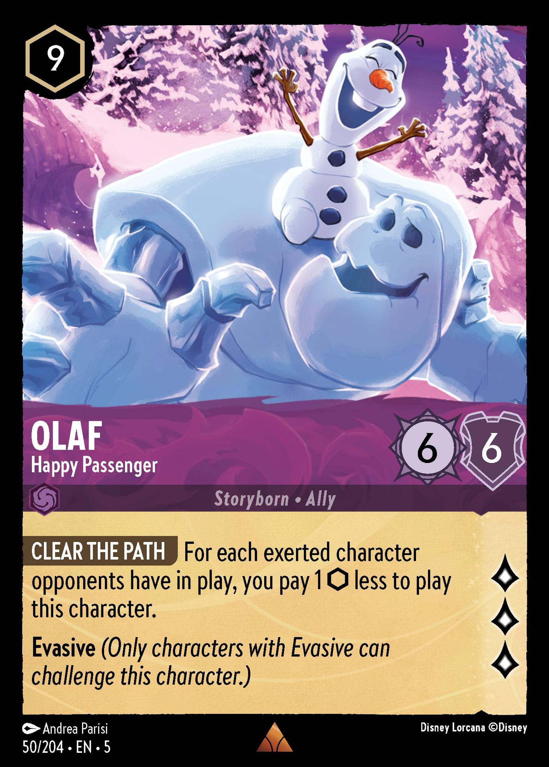 Olaf - Happy Passenger — Shimmering Skies — Lorcana