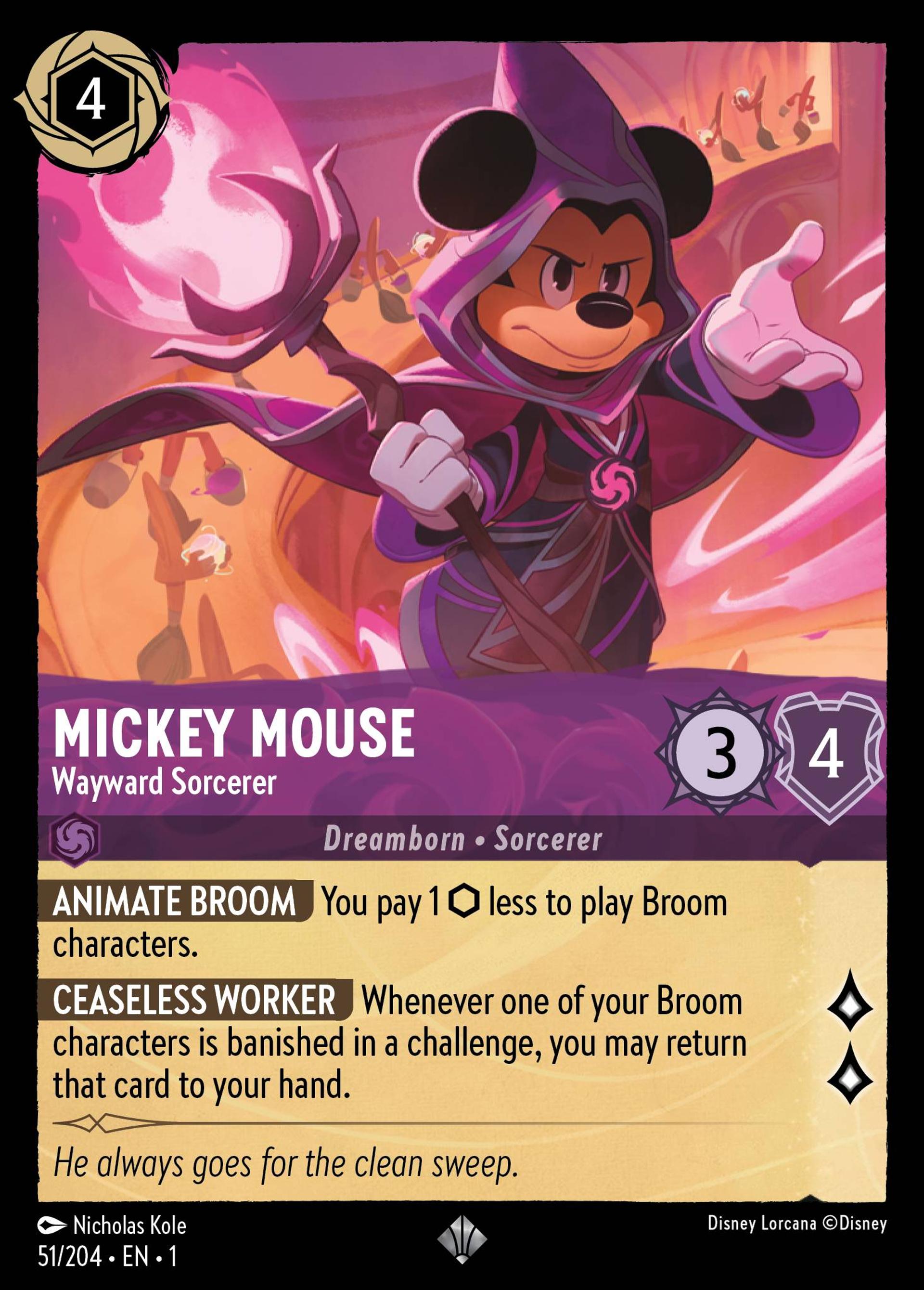 Mickey Mouse - Wayward Sorcerer — The First Chapter — Lorcana