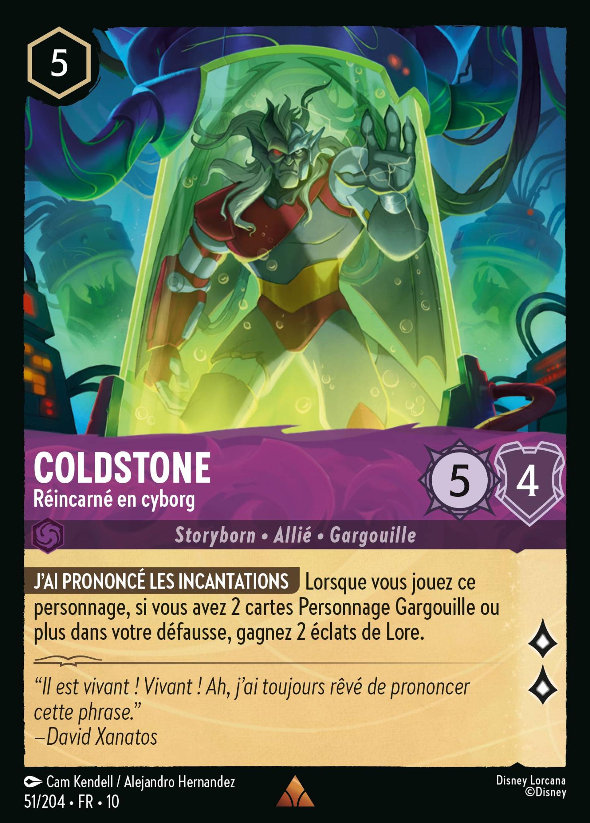 Coldstone - Réincarné en cyborg — Whispers in the Well — Lorcana