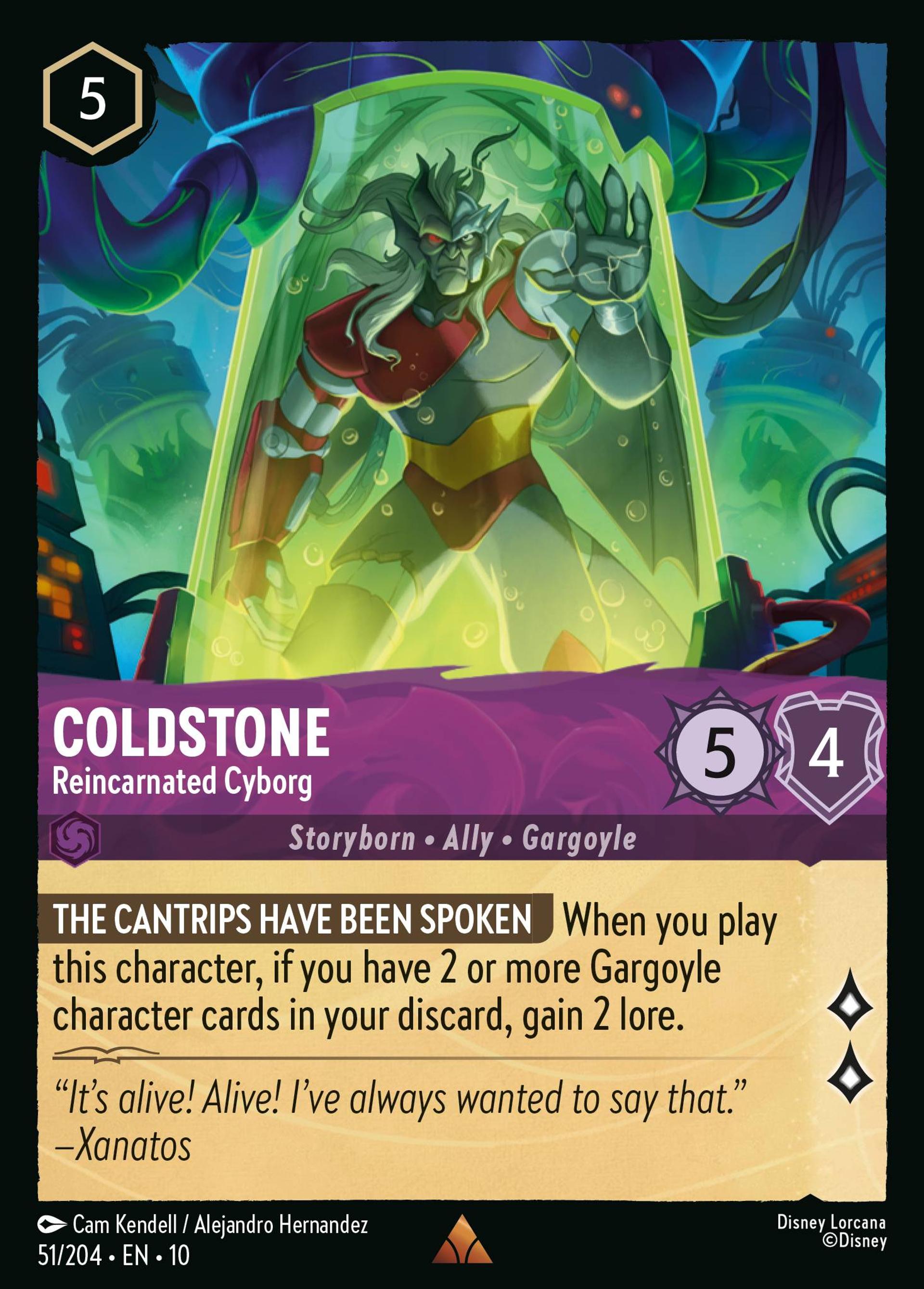 Coldstone - Reincarnated Cyborg — Whispers in the Well — Lorcana