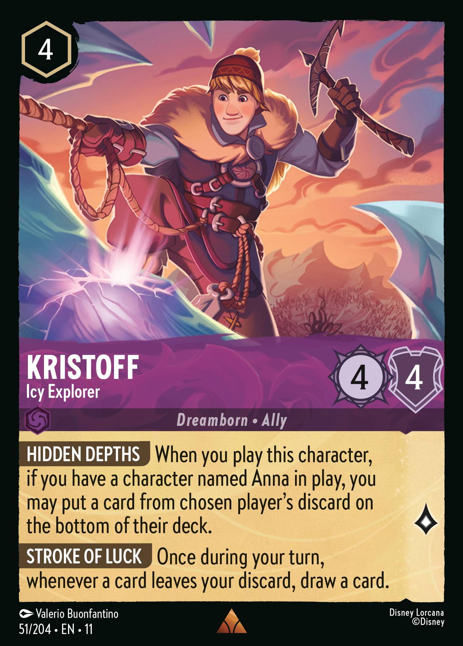 Kristoff - Icy Explorer — Winterspell — Lorcana