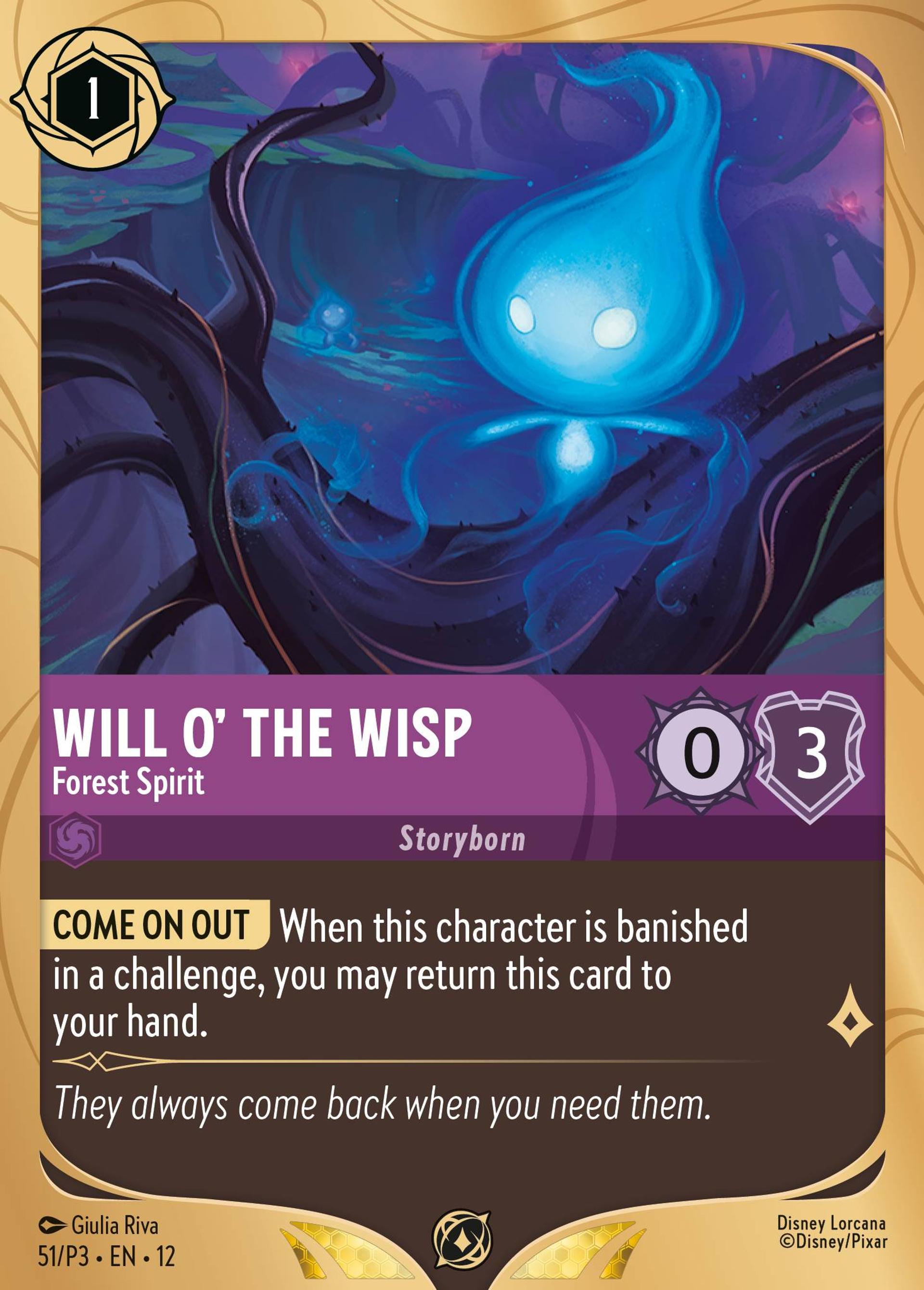 Will o' the Wisp - Forest Spirit — Promos - Year 3 — Lorcana