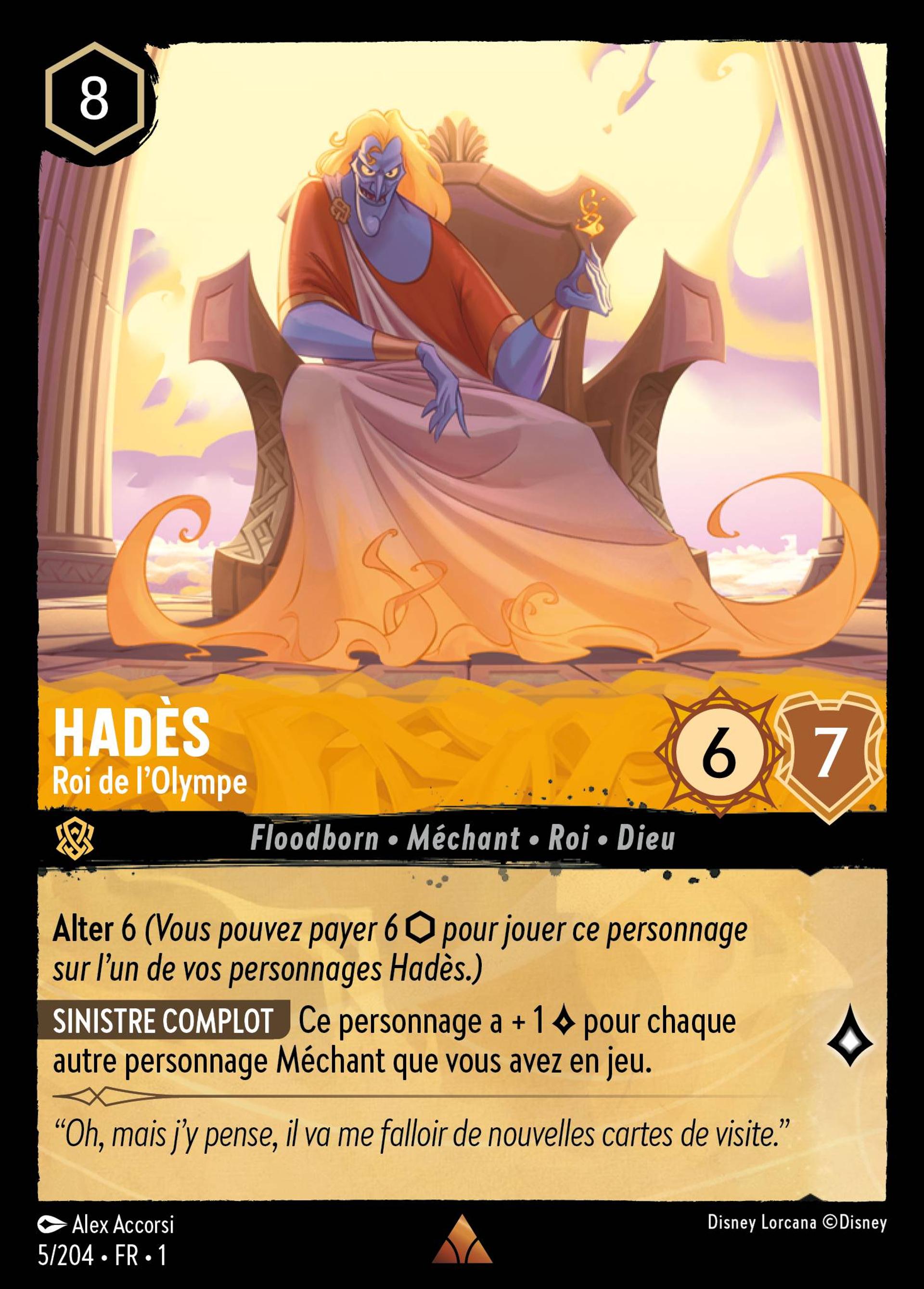 Hadès - Roi de l'Olympe — The First Chapter — Lorcana