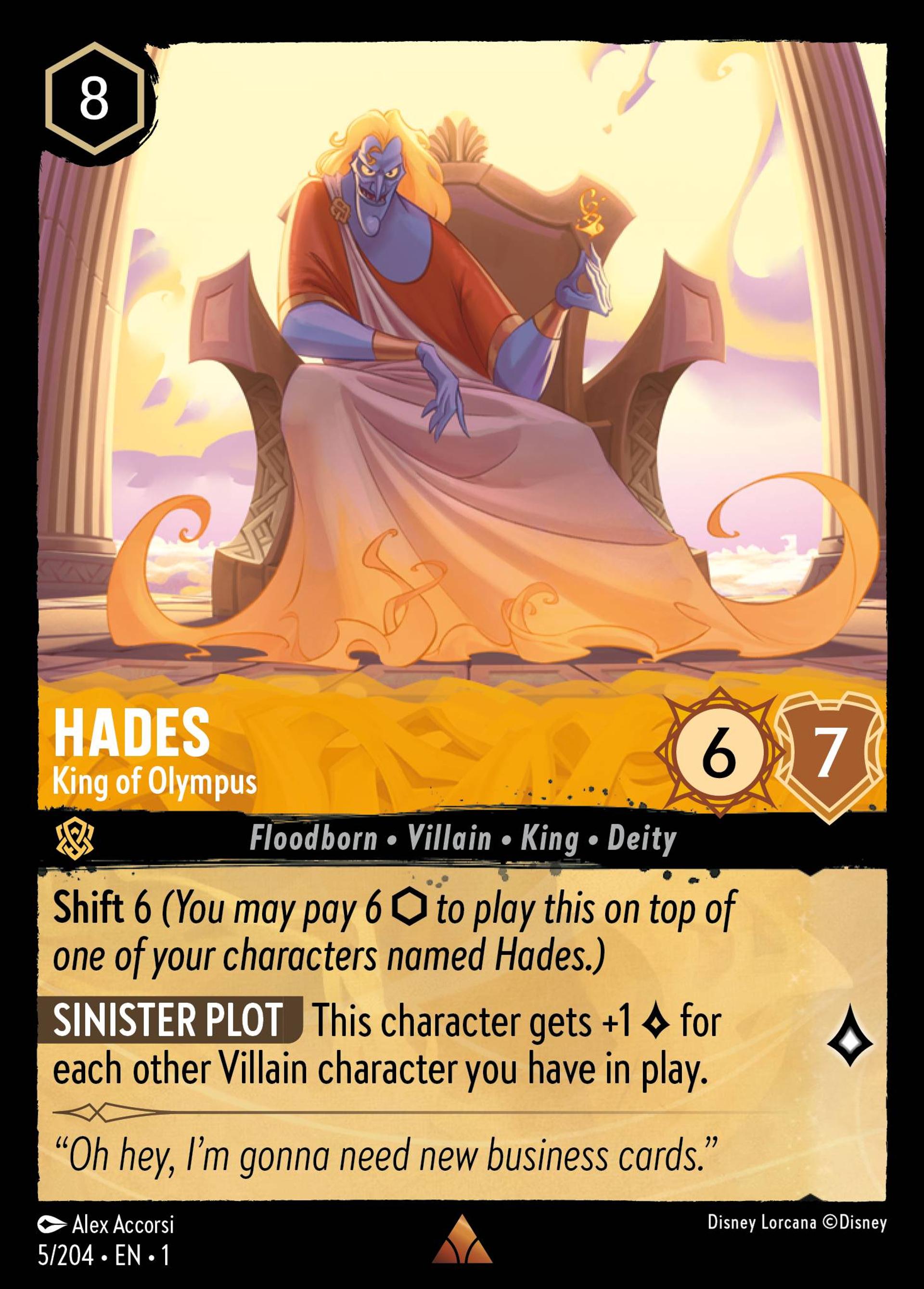 Hades - King of Olympus — The First Chapter — Lorcana