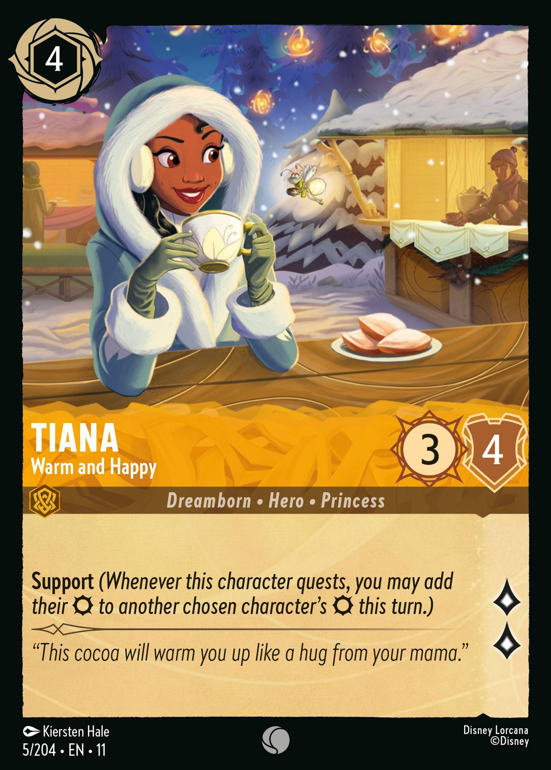 Tiana - Warm and Happy — Winterspell — Lorcana