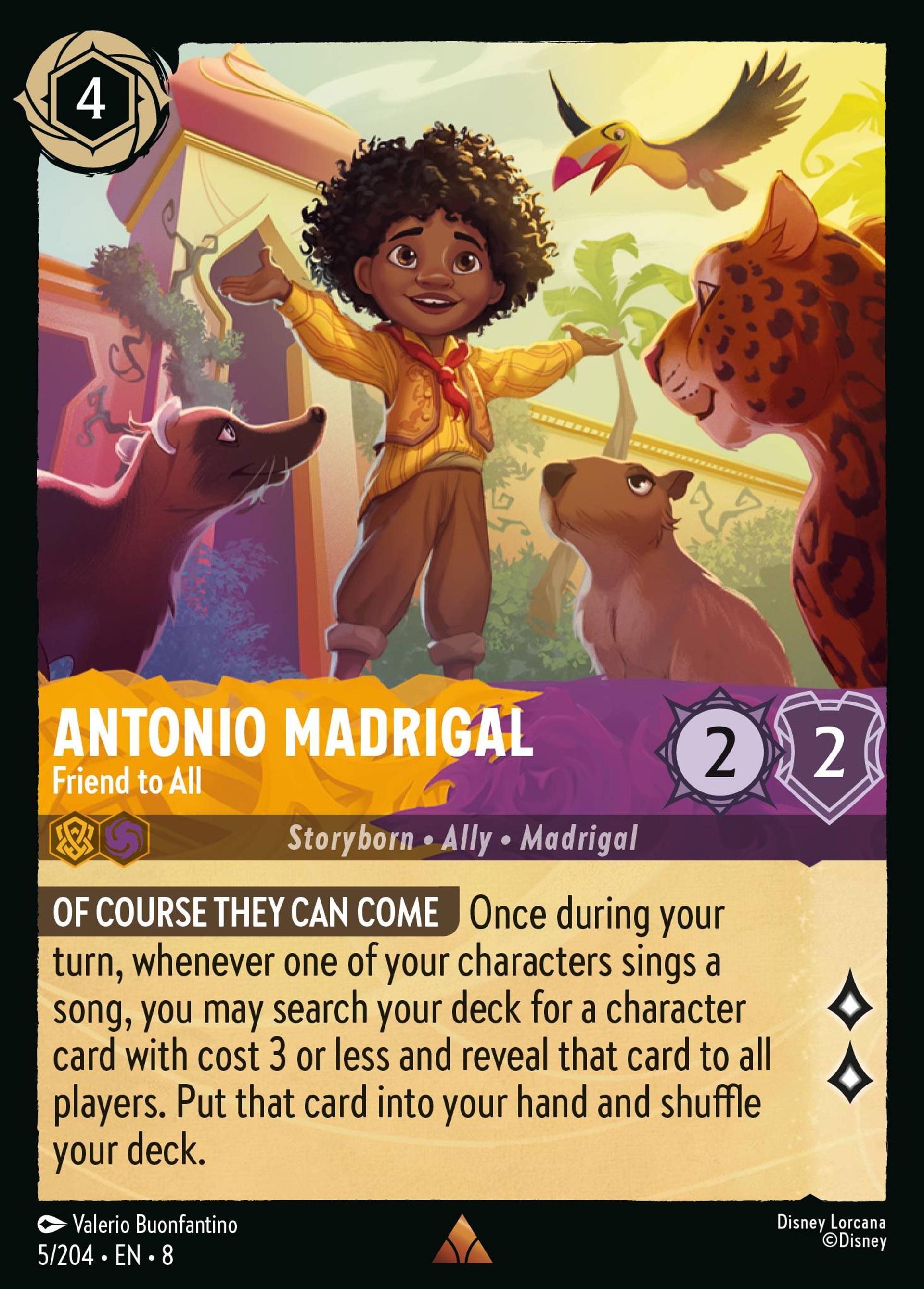 Antonio Madrigal - Friend to All — The Reign of Jafar — Lorcana