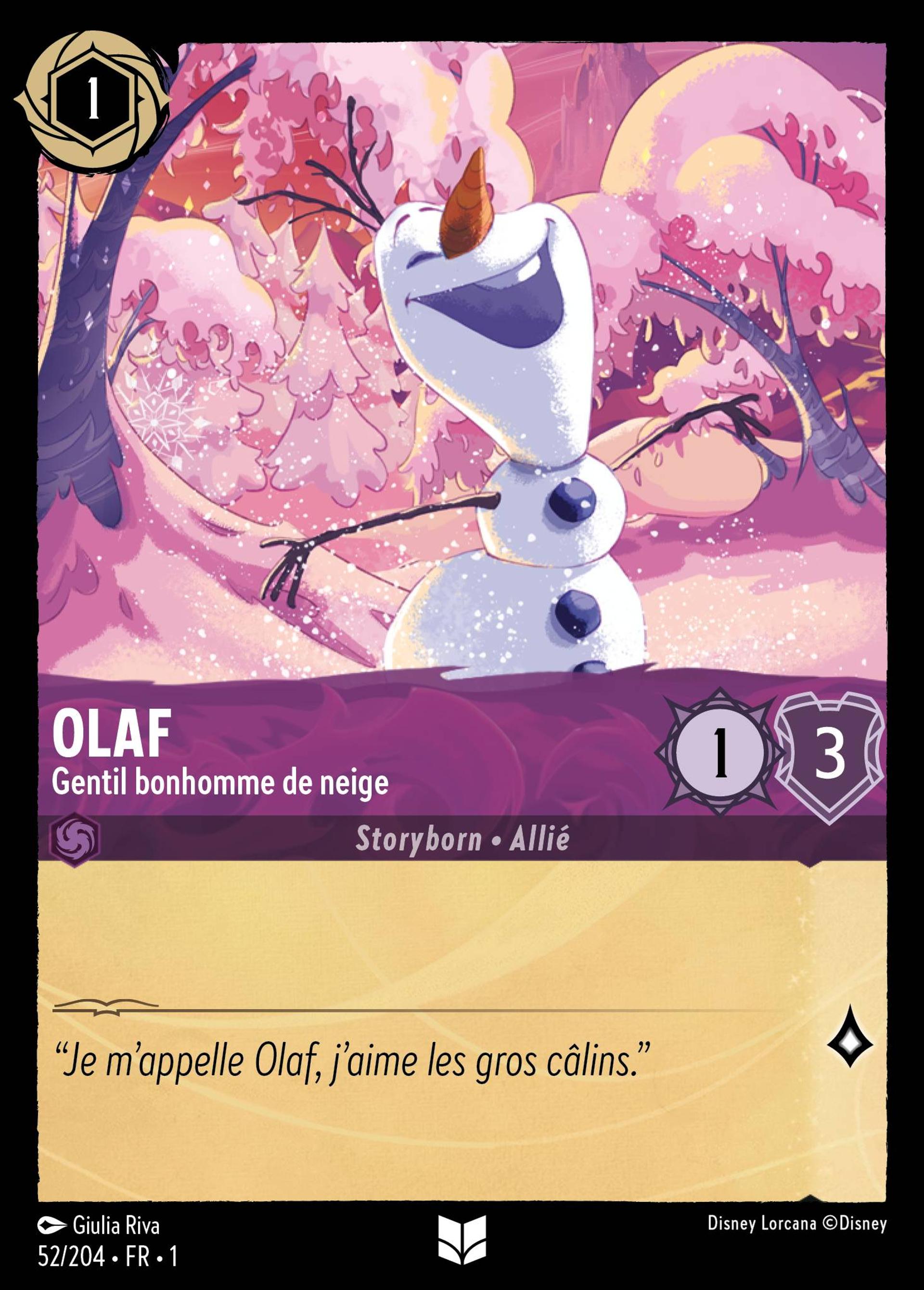 Olaf - Gentil bonhomme de neige — The First Chapter — Lorcana