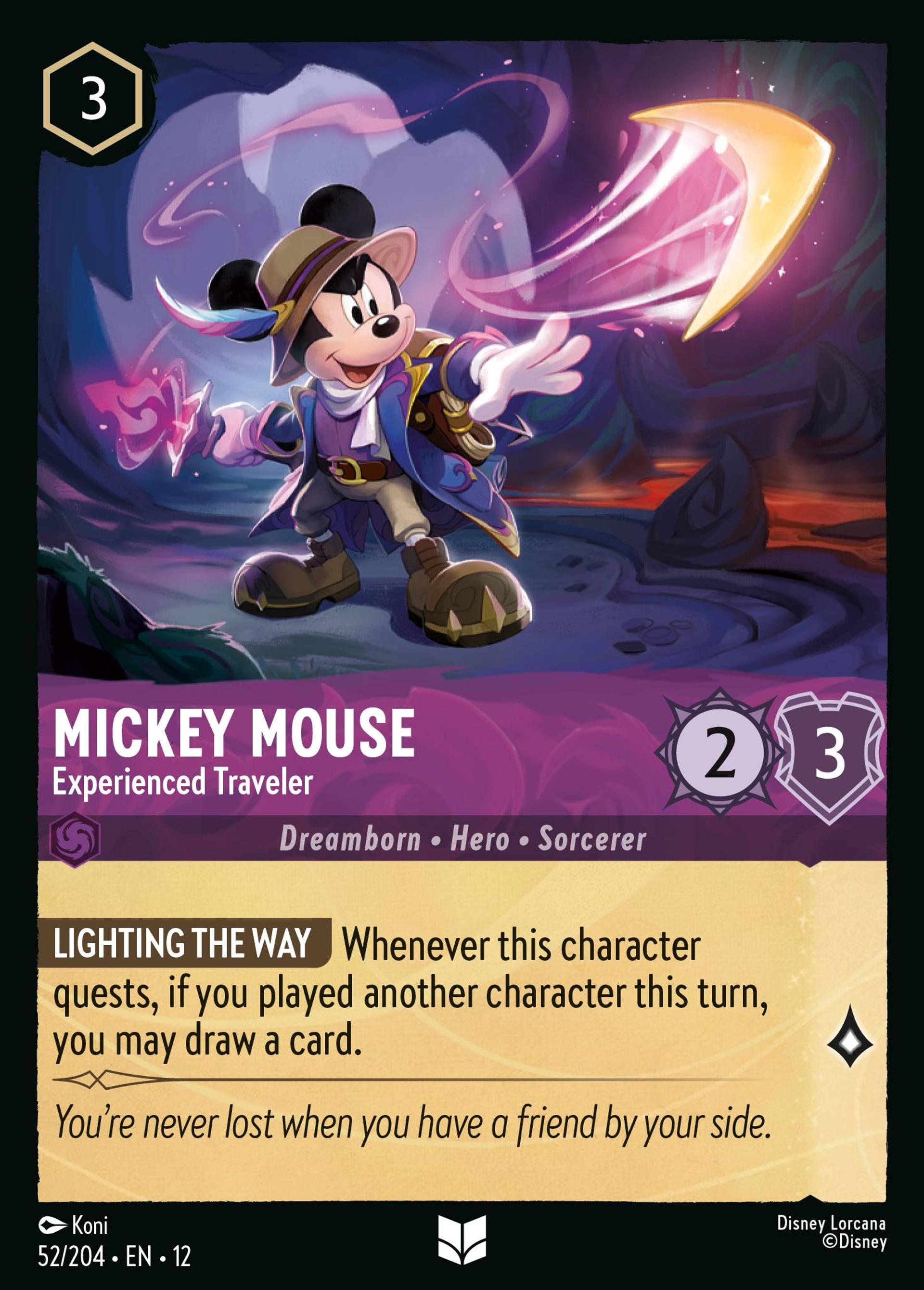 Mickey Mouse - Experienced Traveler — Wilds Unknown — Lorcana