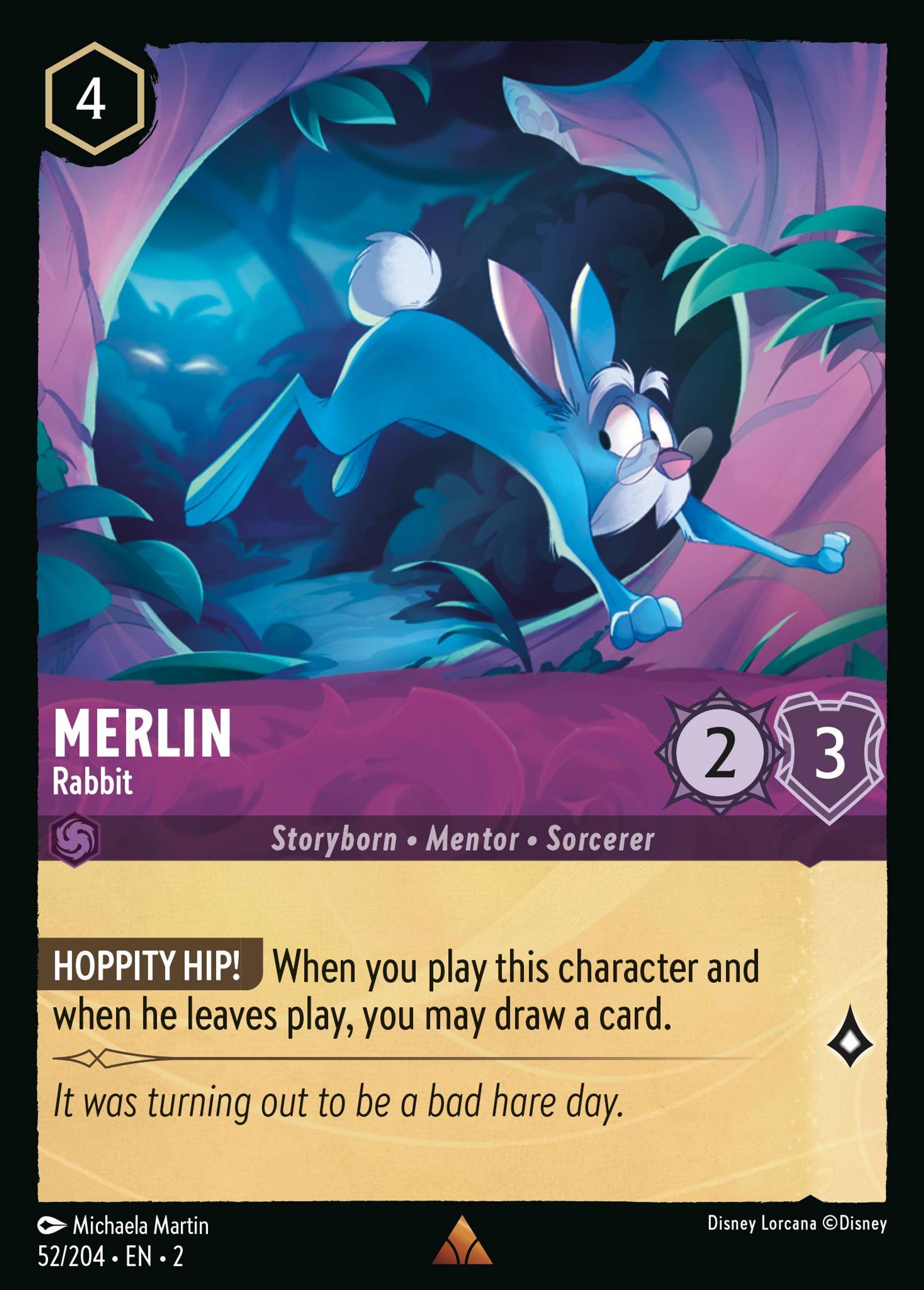 Merlin - Rabbit — Rise of the Floodborn — Lorcana