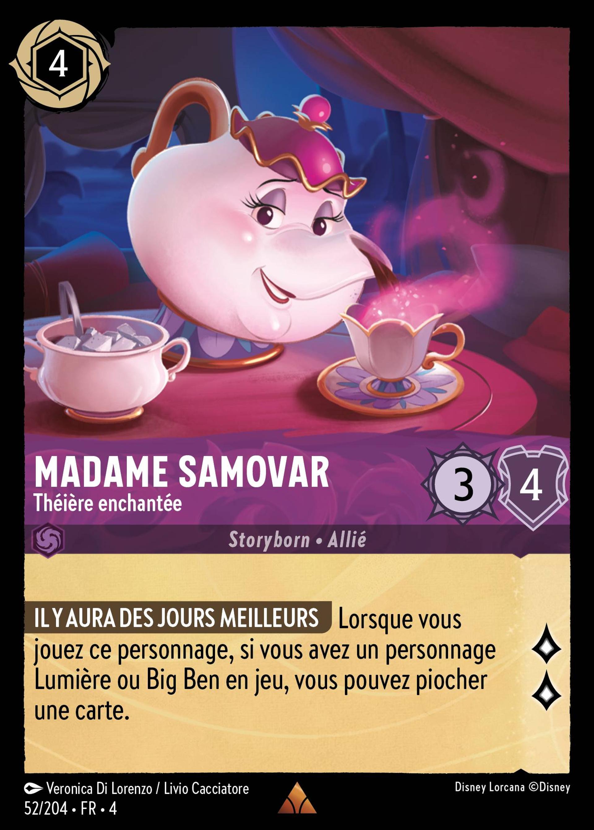 Madame Samovar - Théière enchantée — Ursula's Return — Lorcana