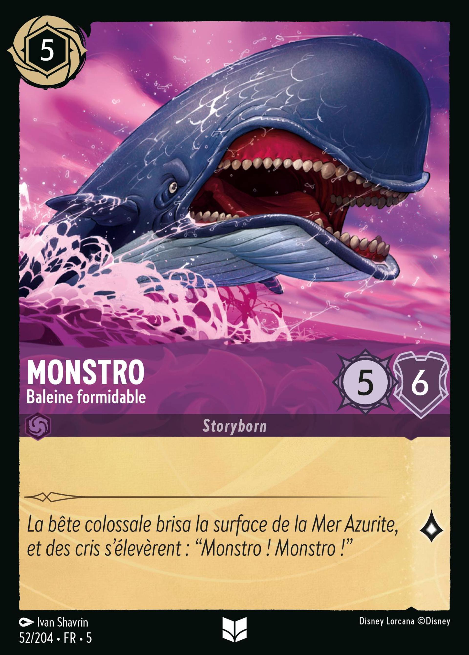 Monstro - Baleine formidable — Shimmering Skies — Lorcana