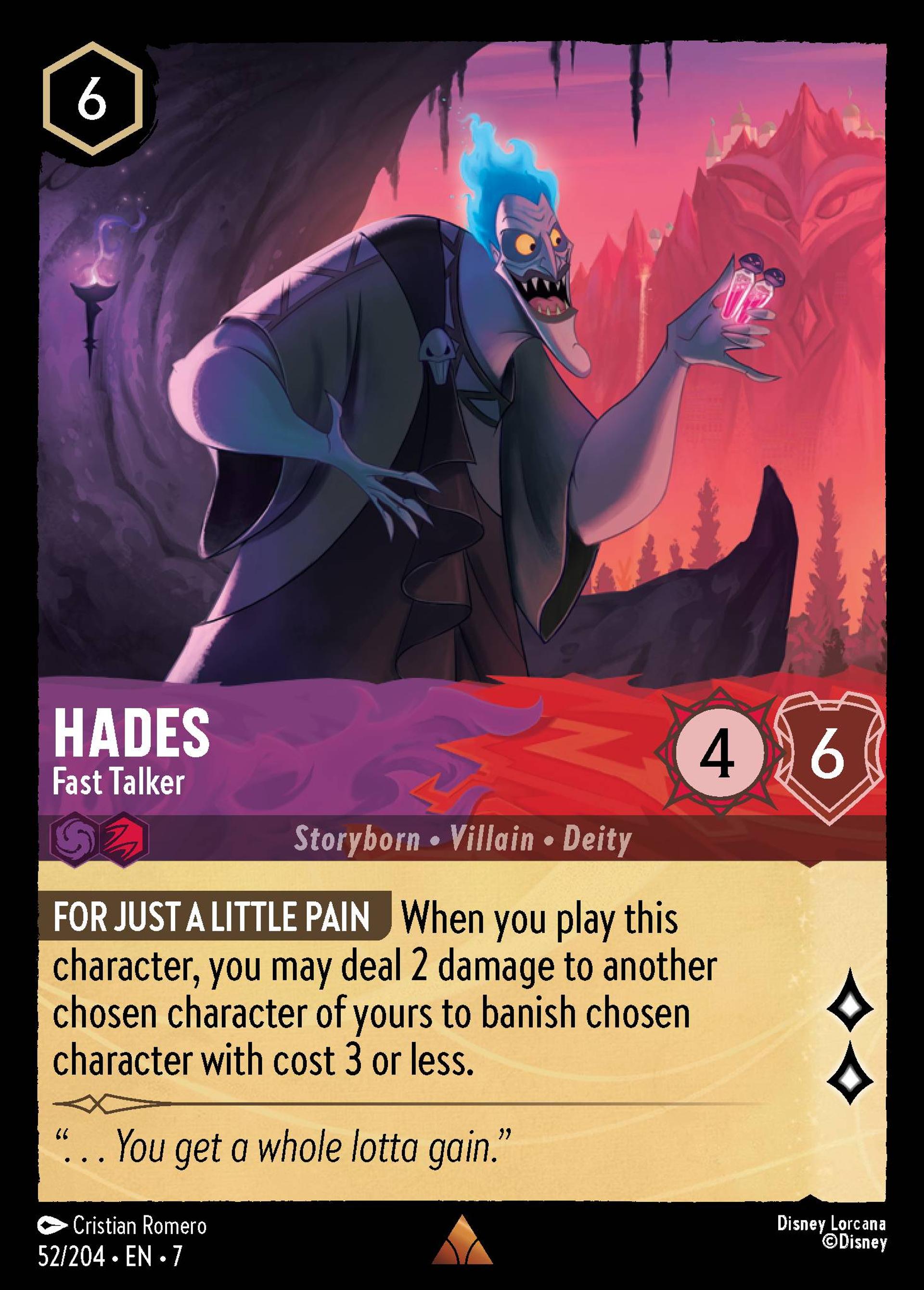 Hades - Fast Talker — Archazia's Island — Lorcana