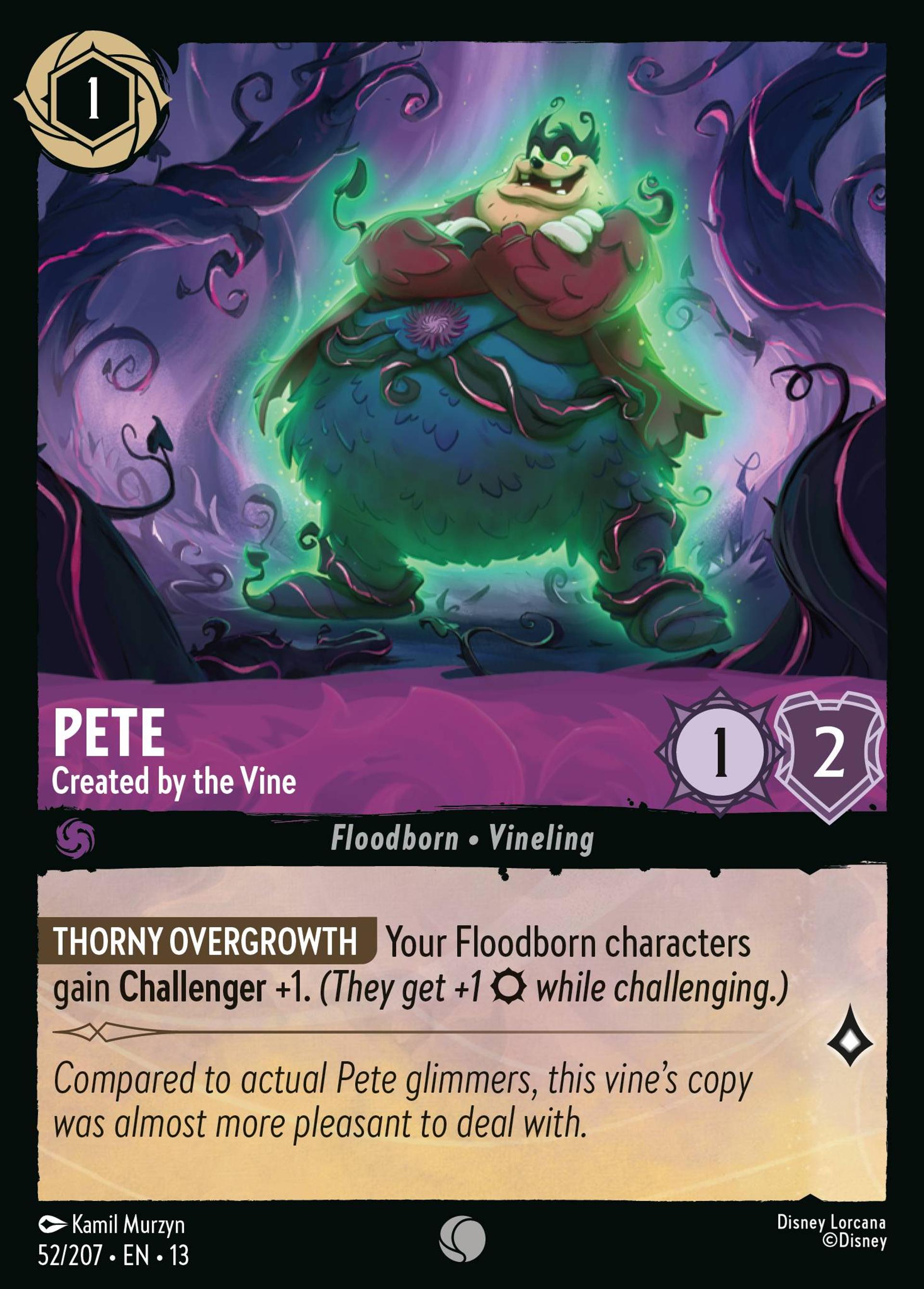 Pete - Created by the Vine — Attack of the Vine! — Lorcana