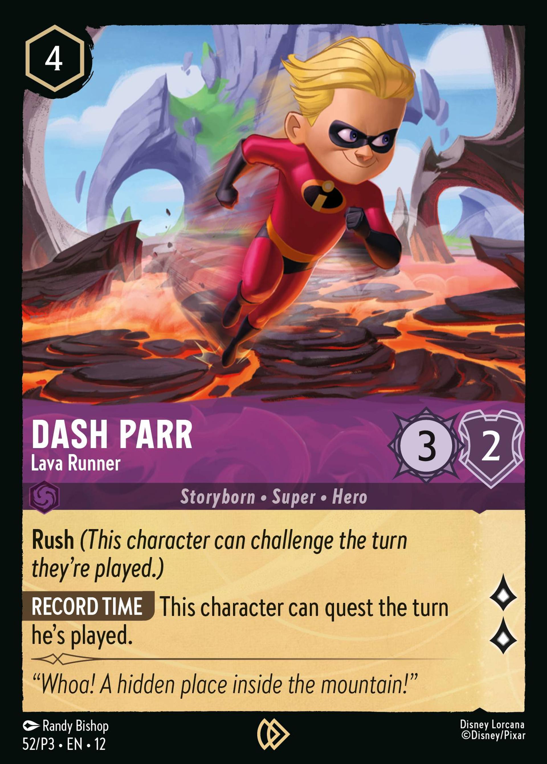Dash Parr - Lava Runner — Promos - Year 3 — Lorcana