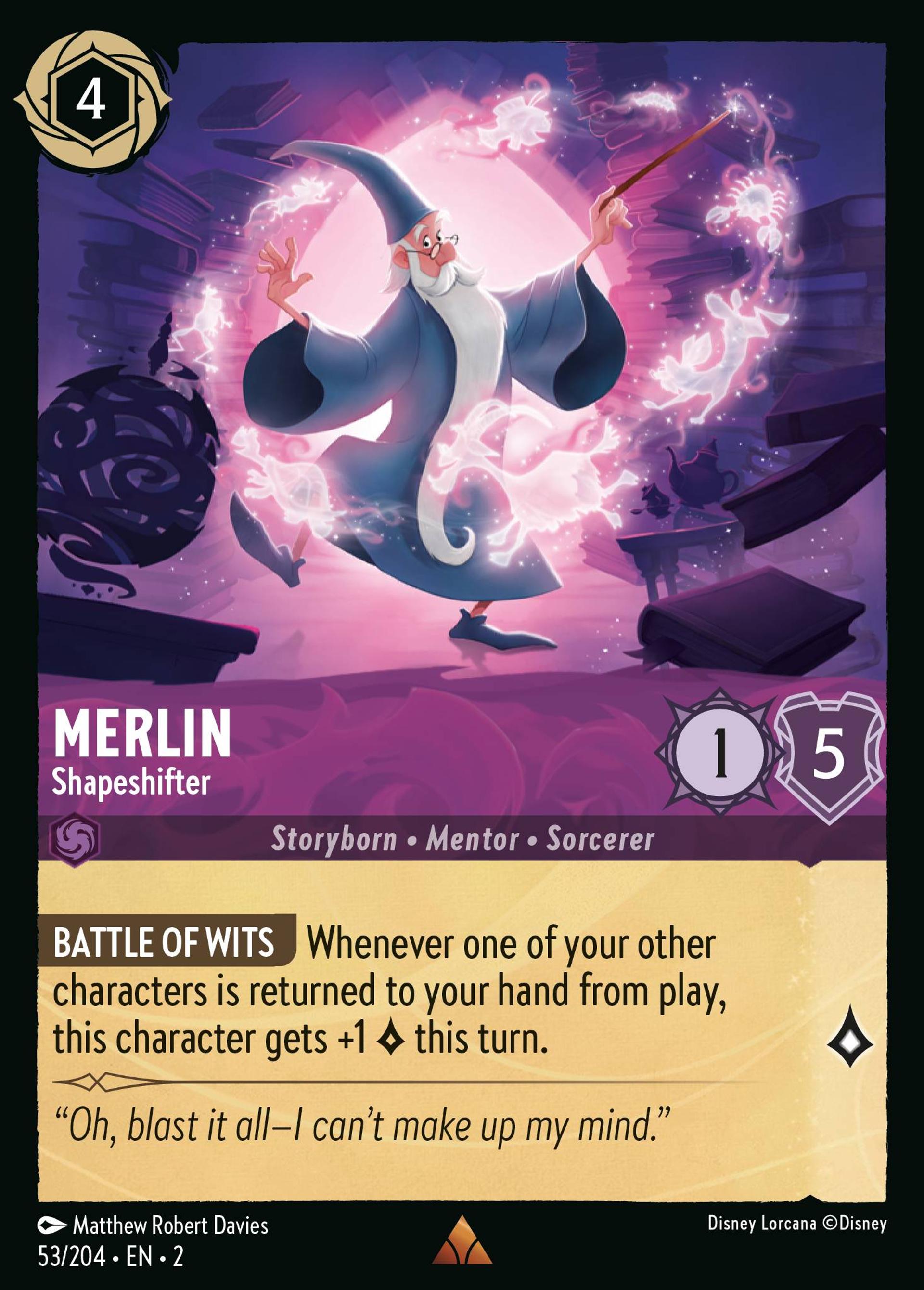 Merlin - Métamorphe — Rise of the Floodborn — Lorcana