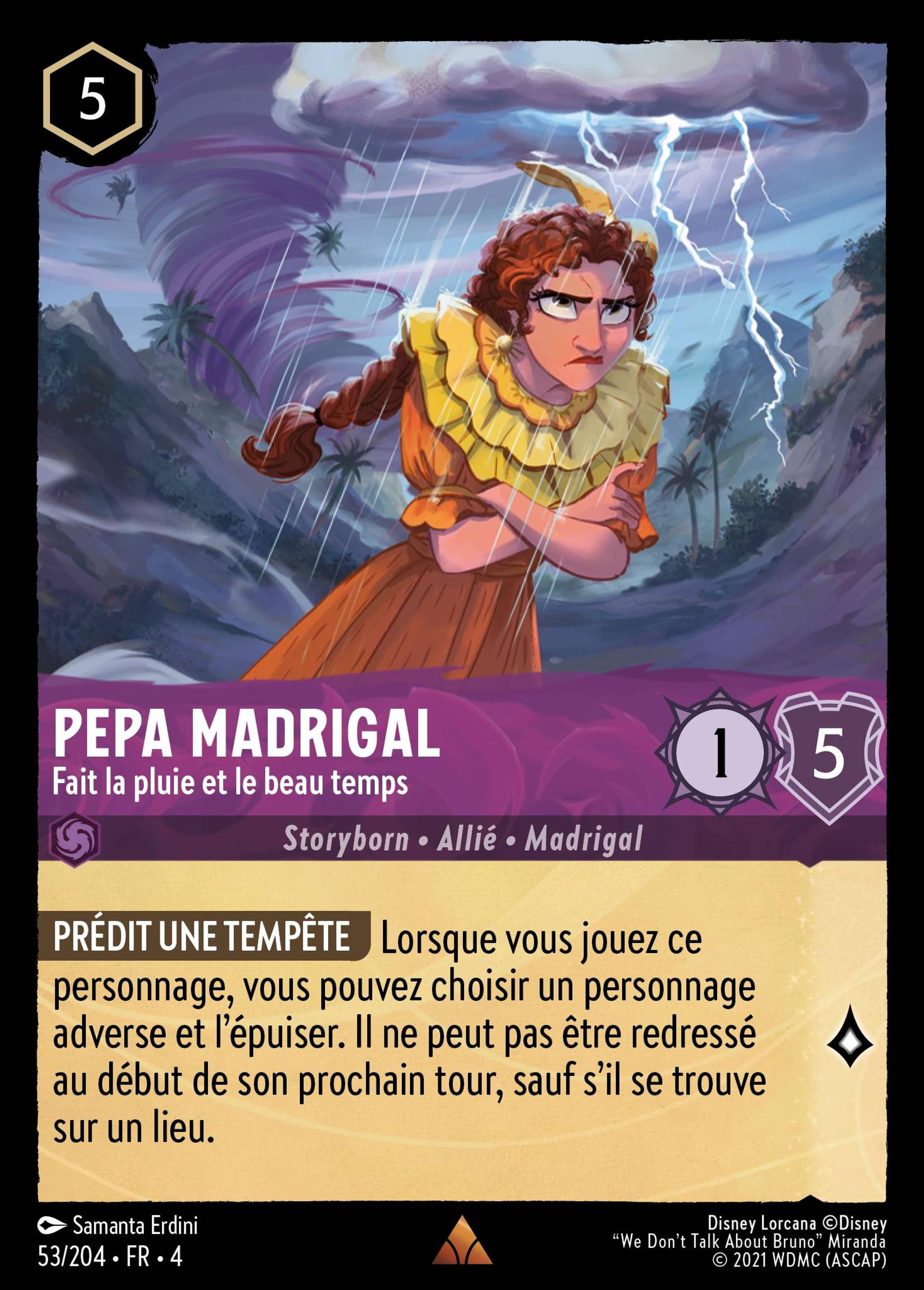 Pepa Madrigal - Fait la pluie et le beau temps — Ursula's Return — Lorcana