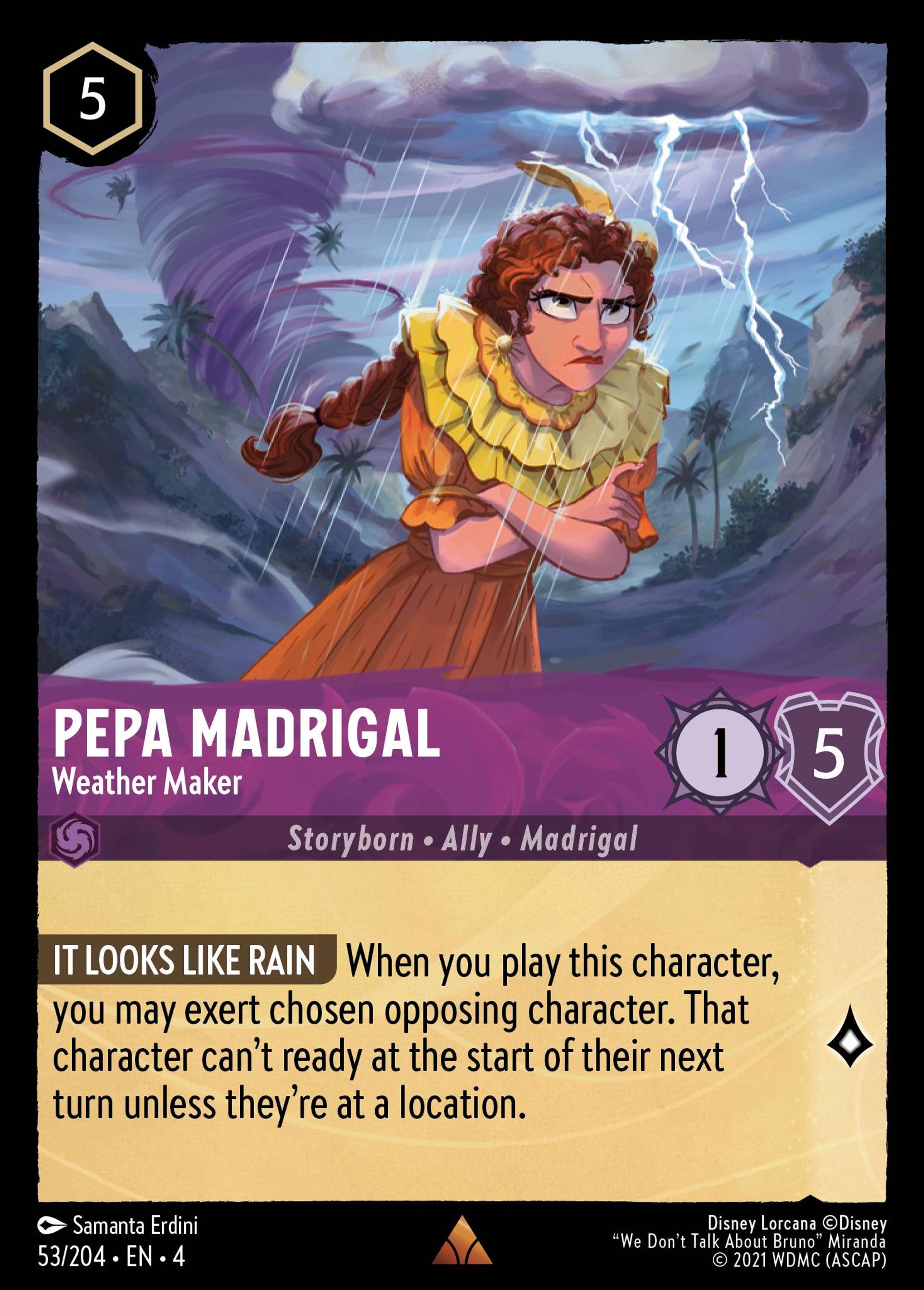 Pepa Madrigal - Weather Maker — Ursula's Return — Lorcana