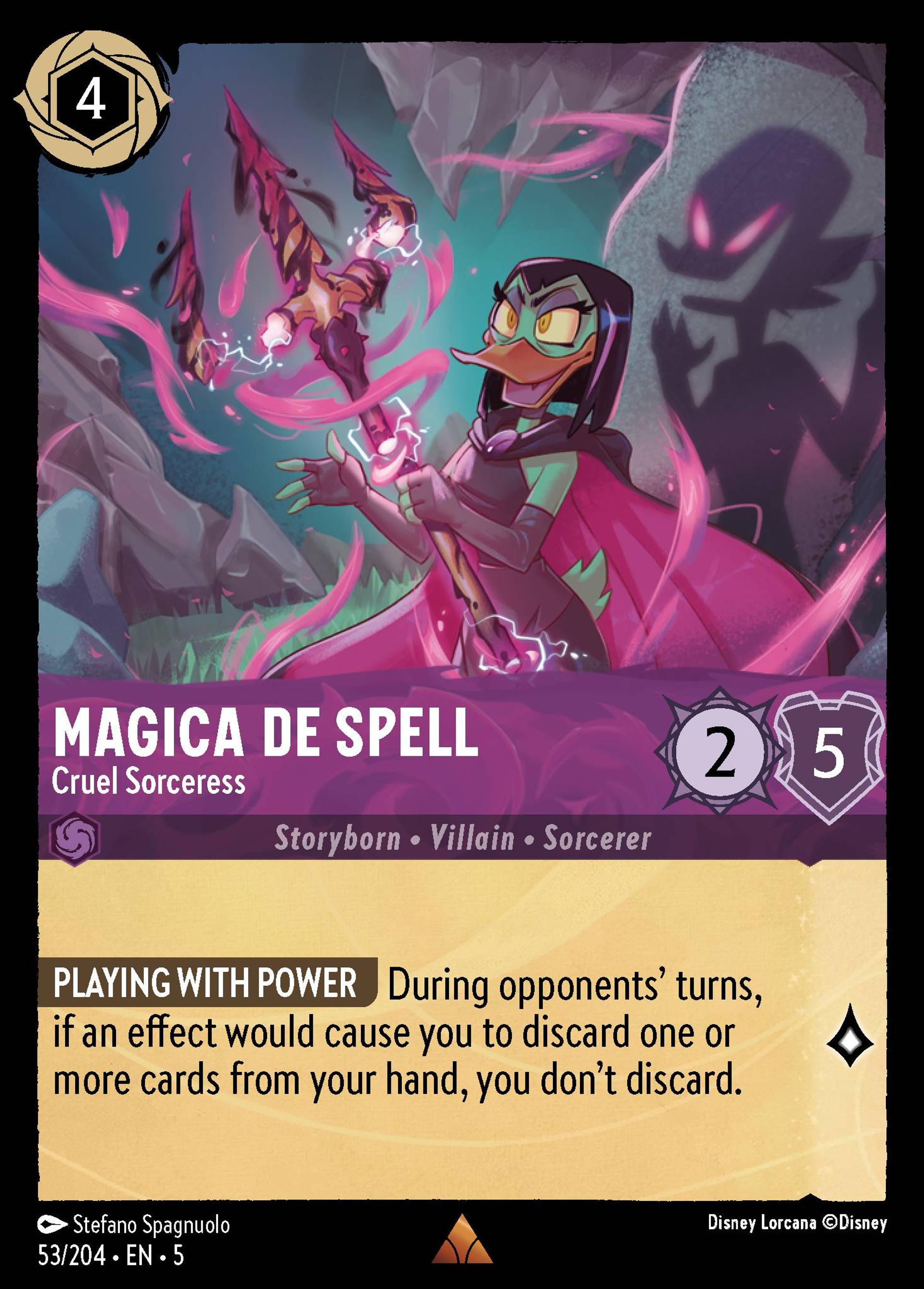Magica De Spell - Cruel Sorceress — Shimmering Skies — Lorcana
