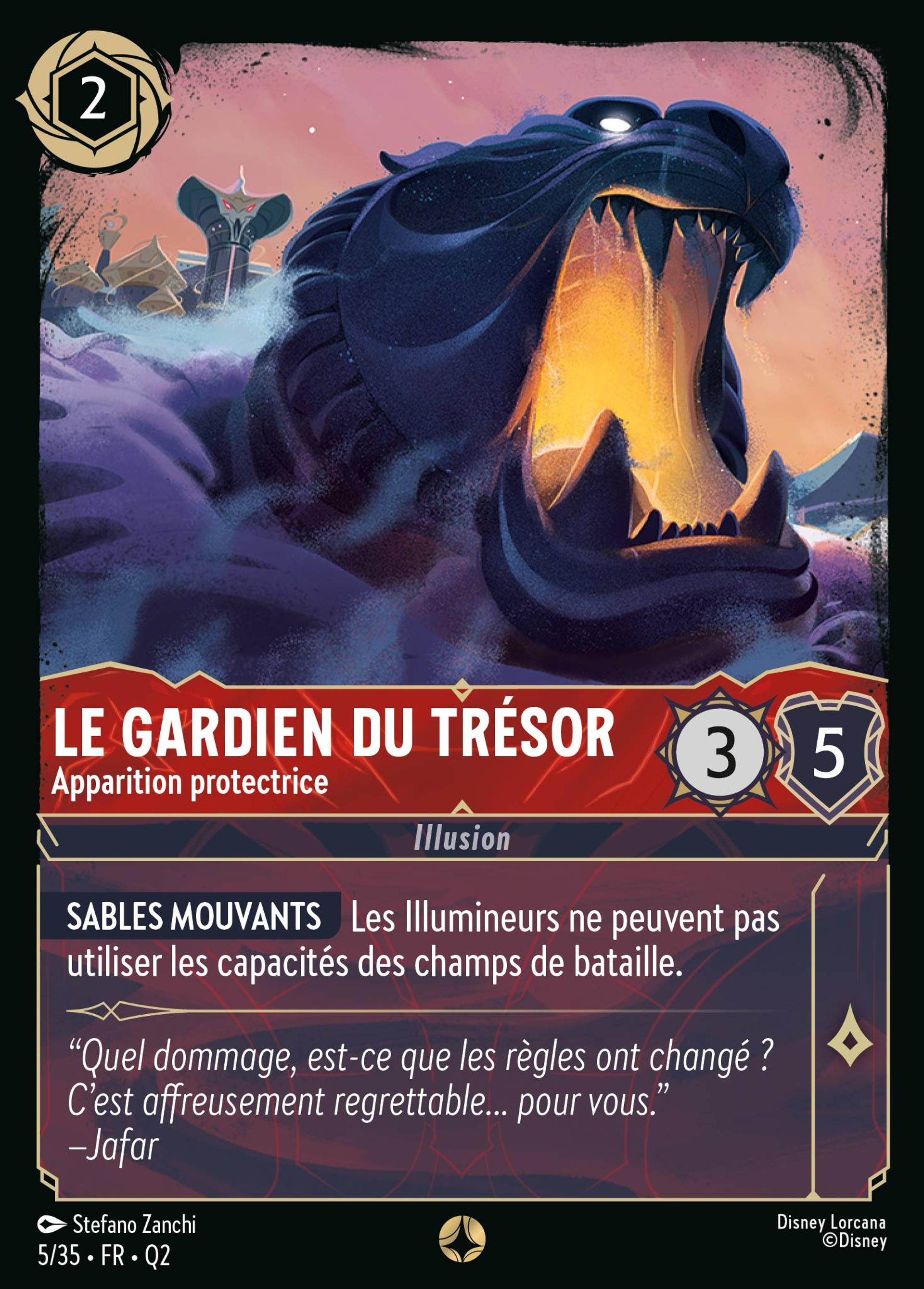 Le gardien du Trésor - Apparition protectrice — Illumineer's Quest: Palace Heist — Lorcana
