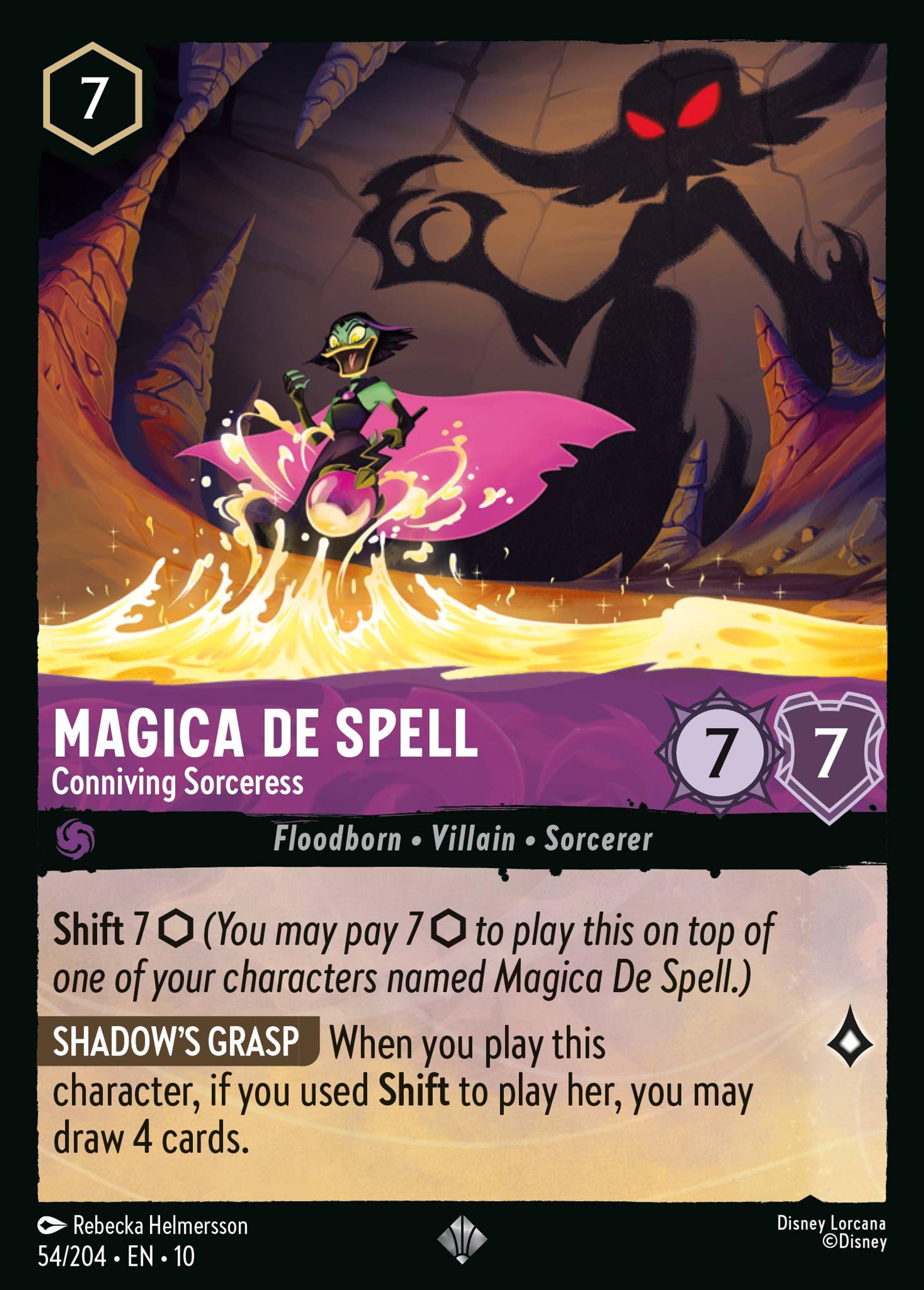 Magica De Spell - Conniving Sorceress — Whispers in the Well — Lorcana