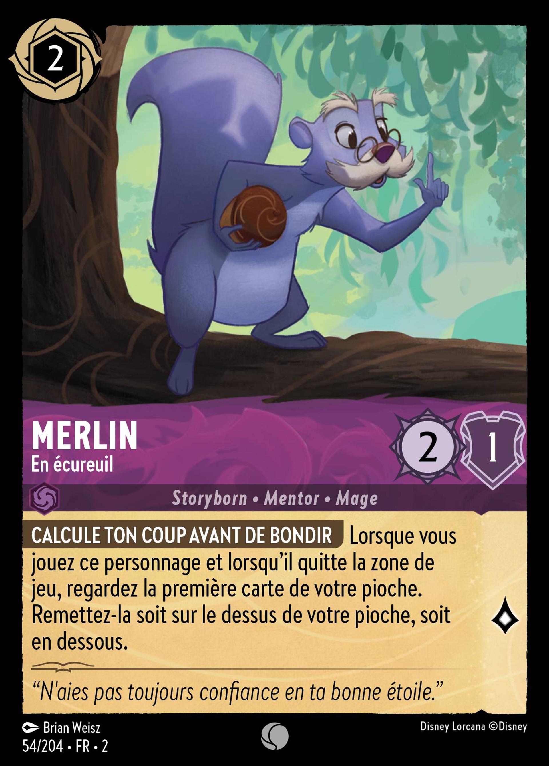Merlin - En écureuil — Rise of the Floodborn — Lorcana