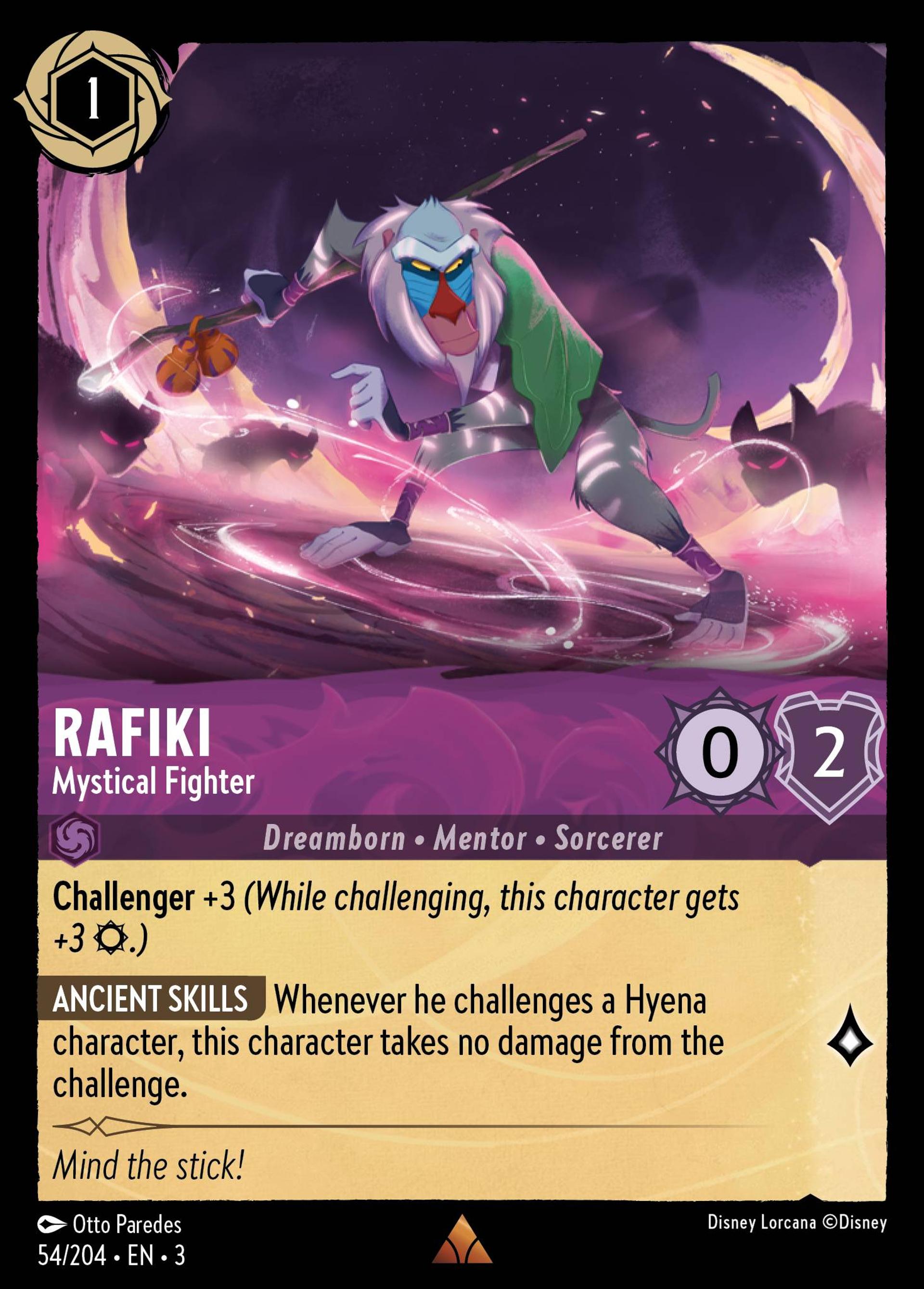 Rafiki - Mystical Fighter — Into the Inklands — Lorcana