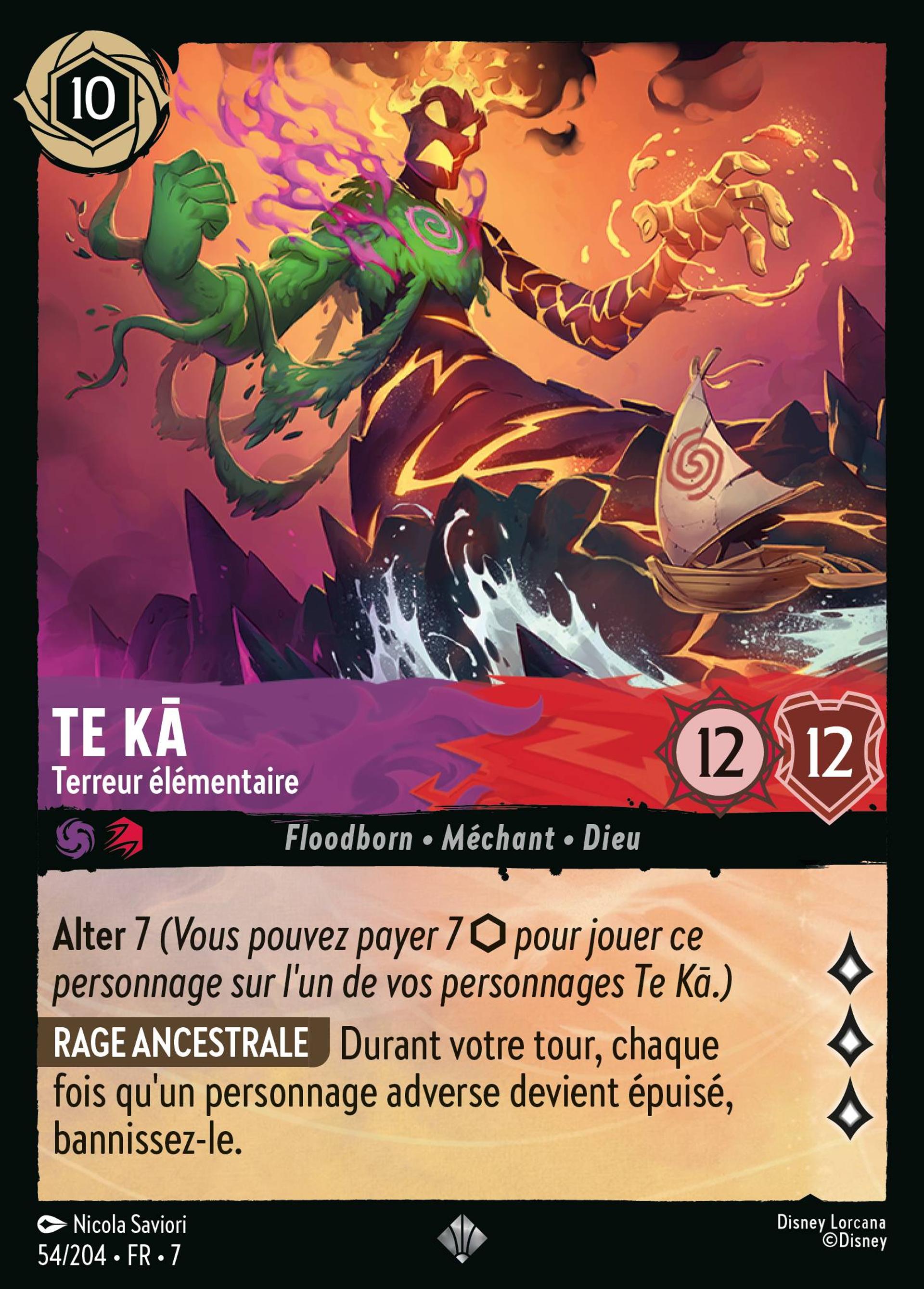 Te Kā - Terreur élémentaire — Archazia's Island — Lorcana