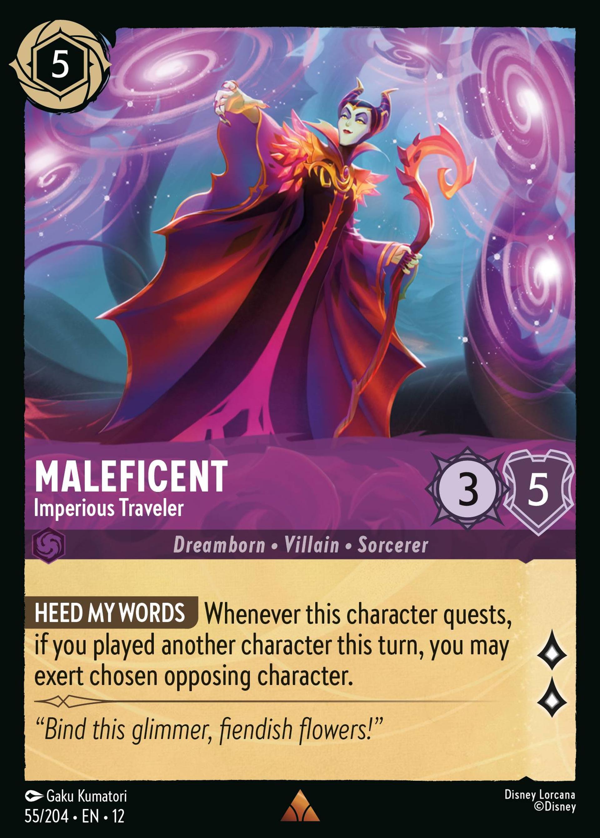 Maleficent - Imperious Traveler — Wilds Unknown — Lorcana
