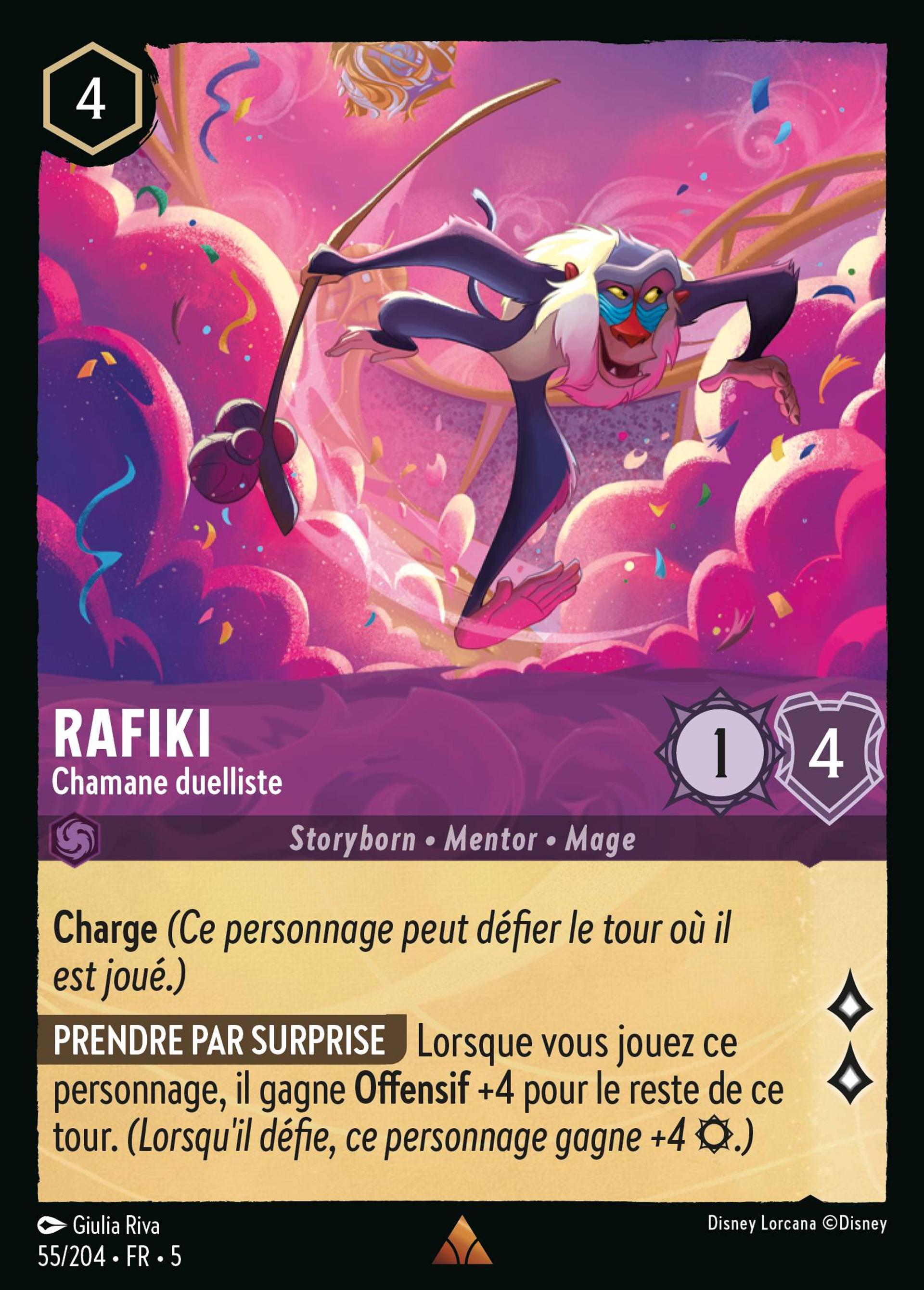 Rafiki - Chamane duelliste — Shimmering Skies — Lorcana