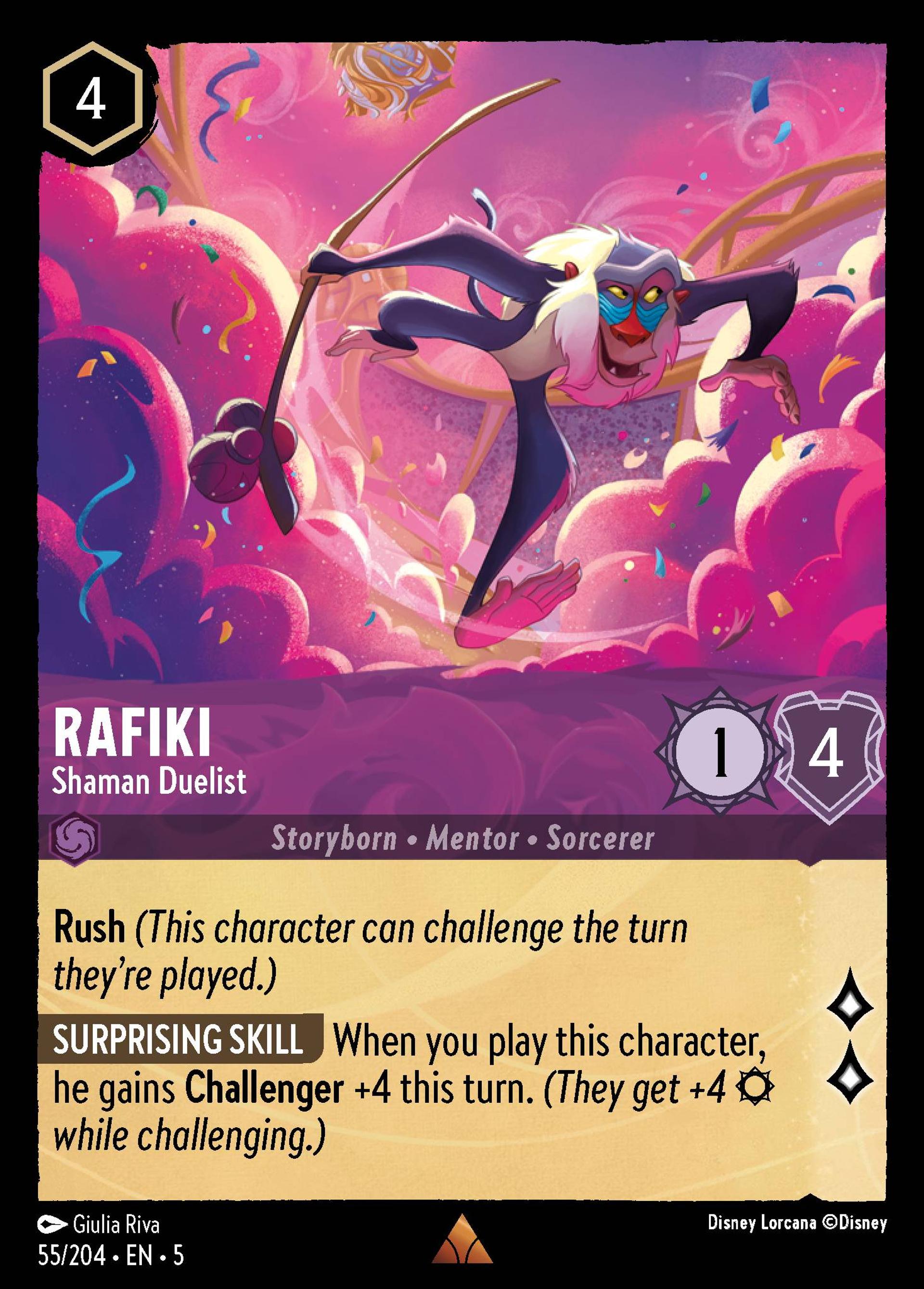 Rafiki - Shaman Duelist — Shimmering Skies — Lorcana