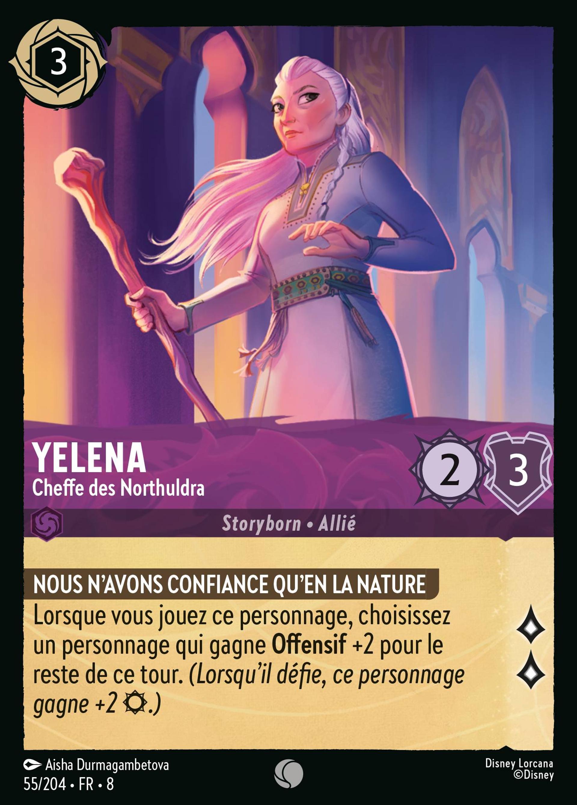 Yelena - Cheffe des Northuldra — The Reign of Jafar — Lorcana