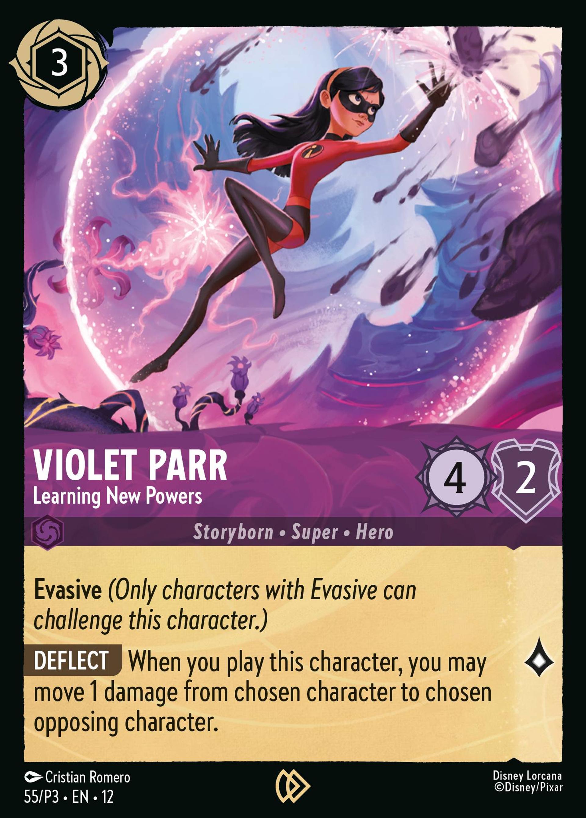 Violet Parr - Learning New Powers — Promos - Year 3 — Lorcana