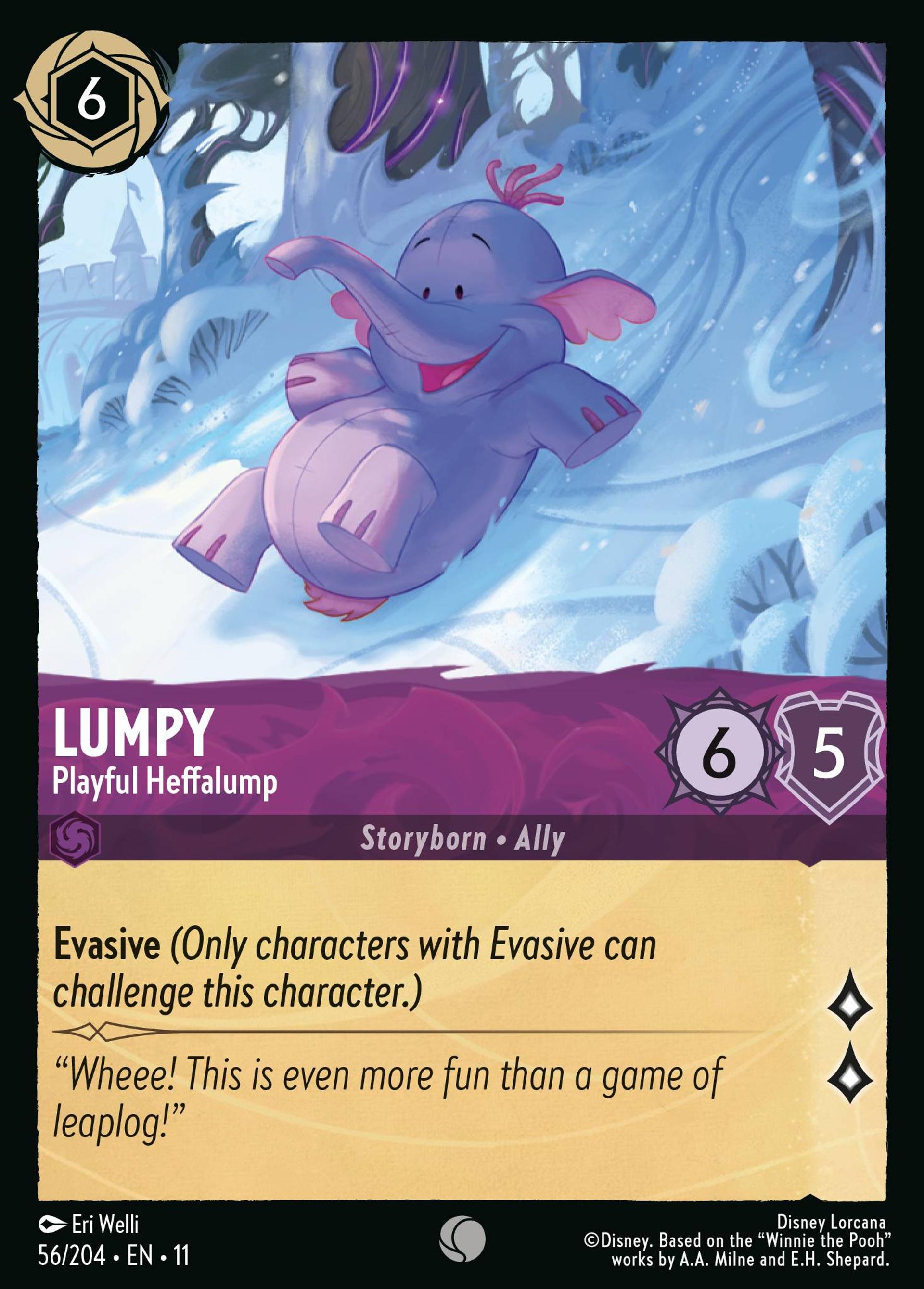 Lumpy - Playful Heffalump — Winterspell — Lorcana