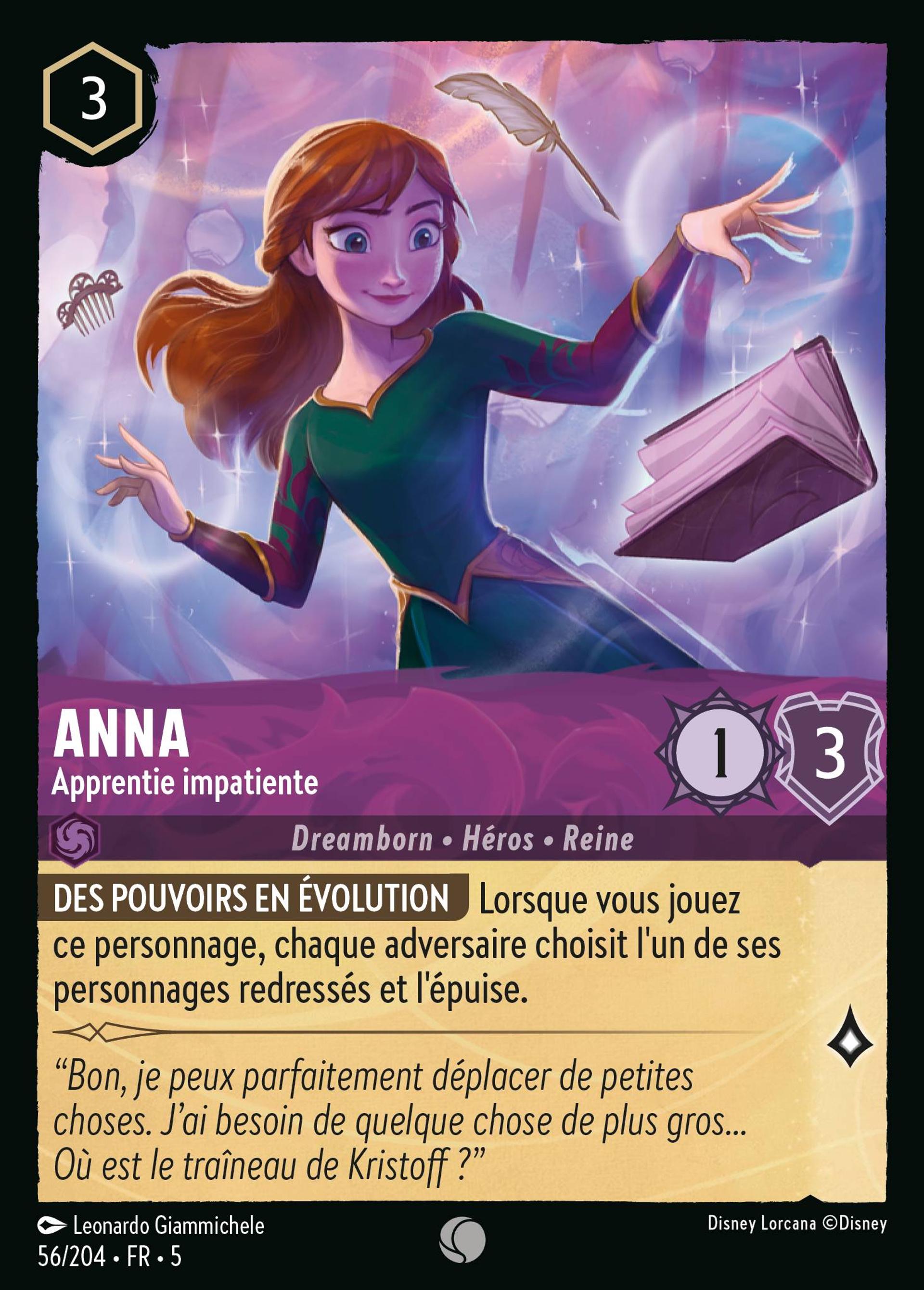 Anna - Apprentie impatiente — Shimmering Skies — Lorcana