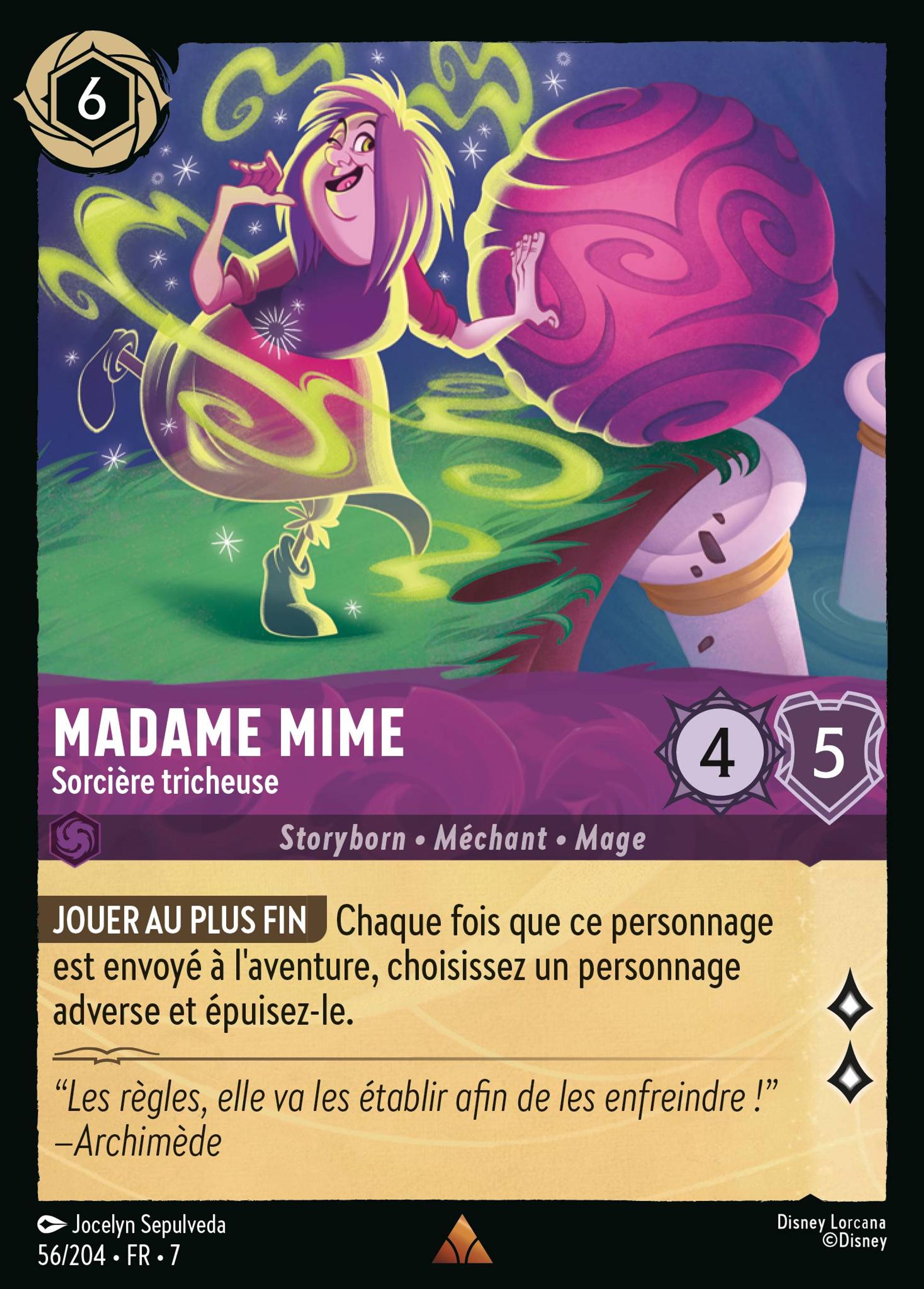 Madame Mime - Sorcière tricheuse — Archazia's Island — Lorcana