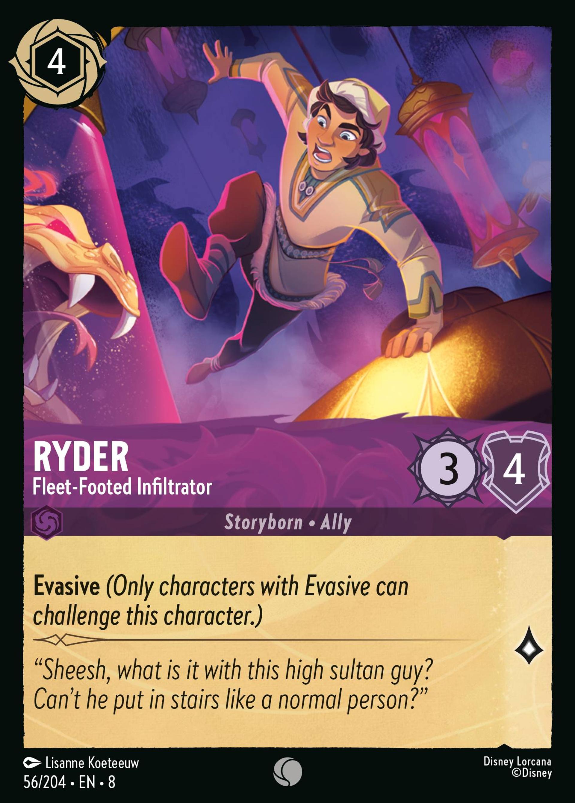 Ryder - Infiltré agile — The Reign of Jafar — Lorcana