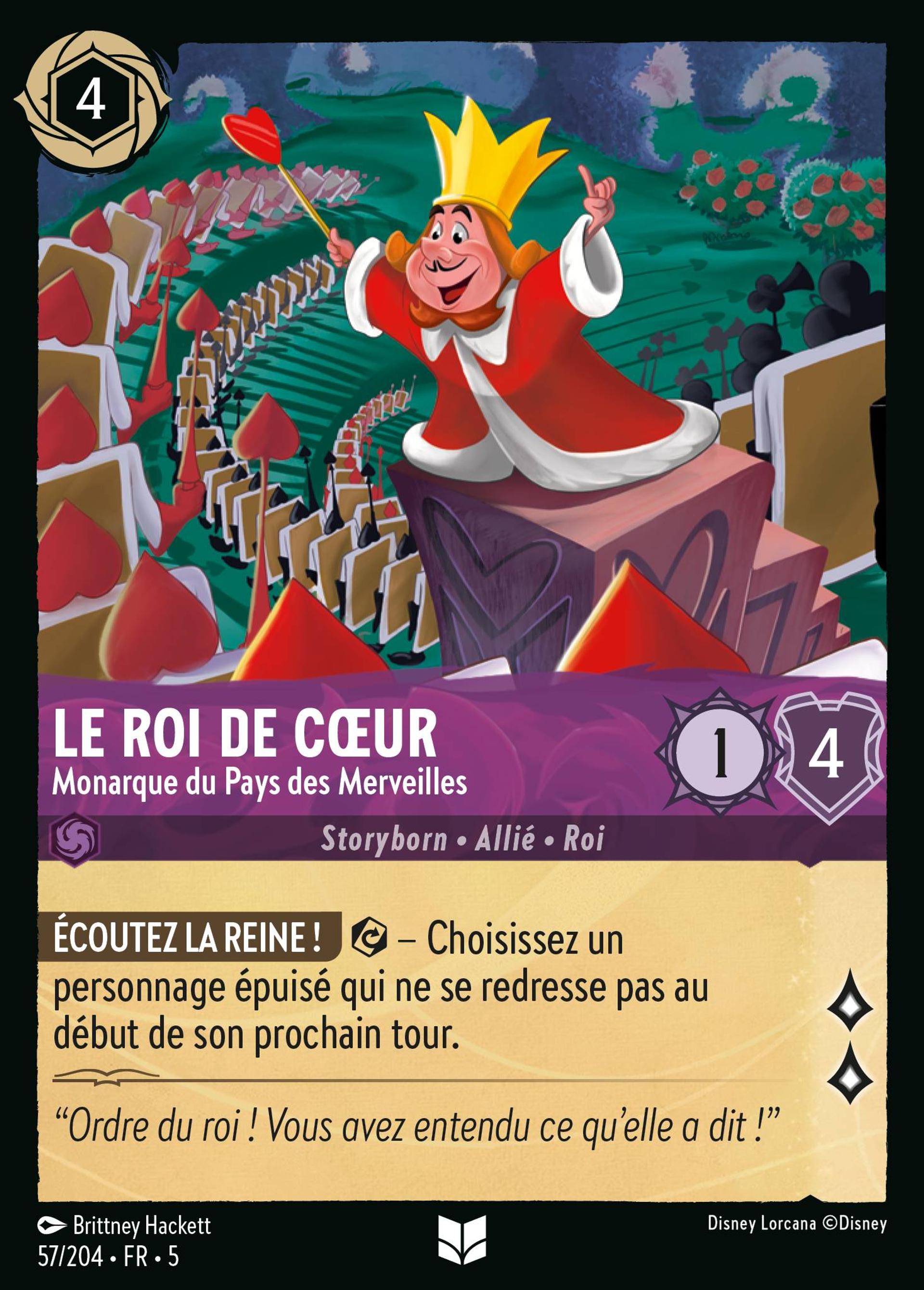 Le Roi de Cœur - Monarque du Pays des Merveilles — Shimmering Skies — Lorcana