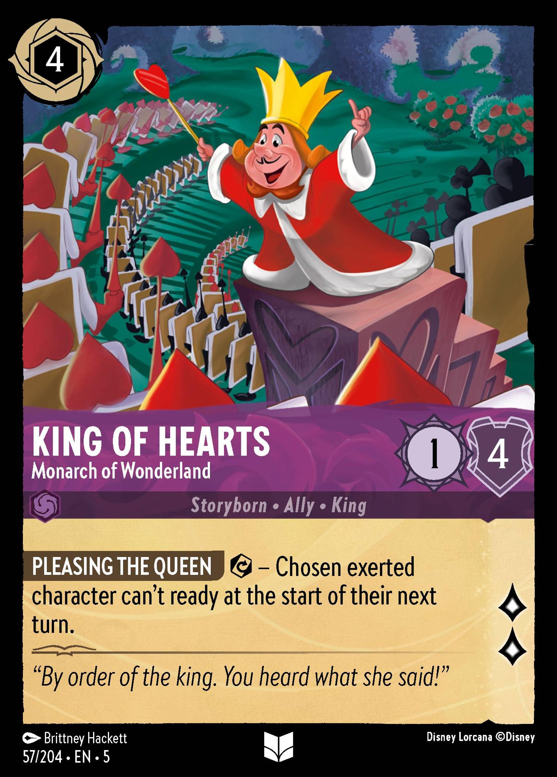 King of Hearts - Monarch of Wonderland — Shimmering Skies — Lorcana