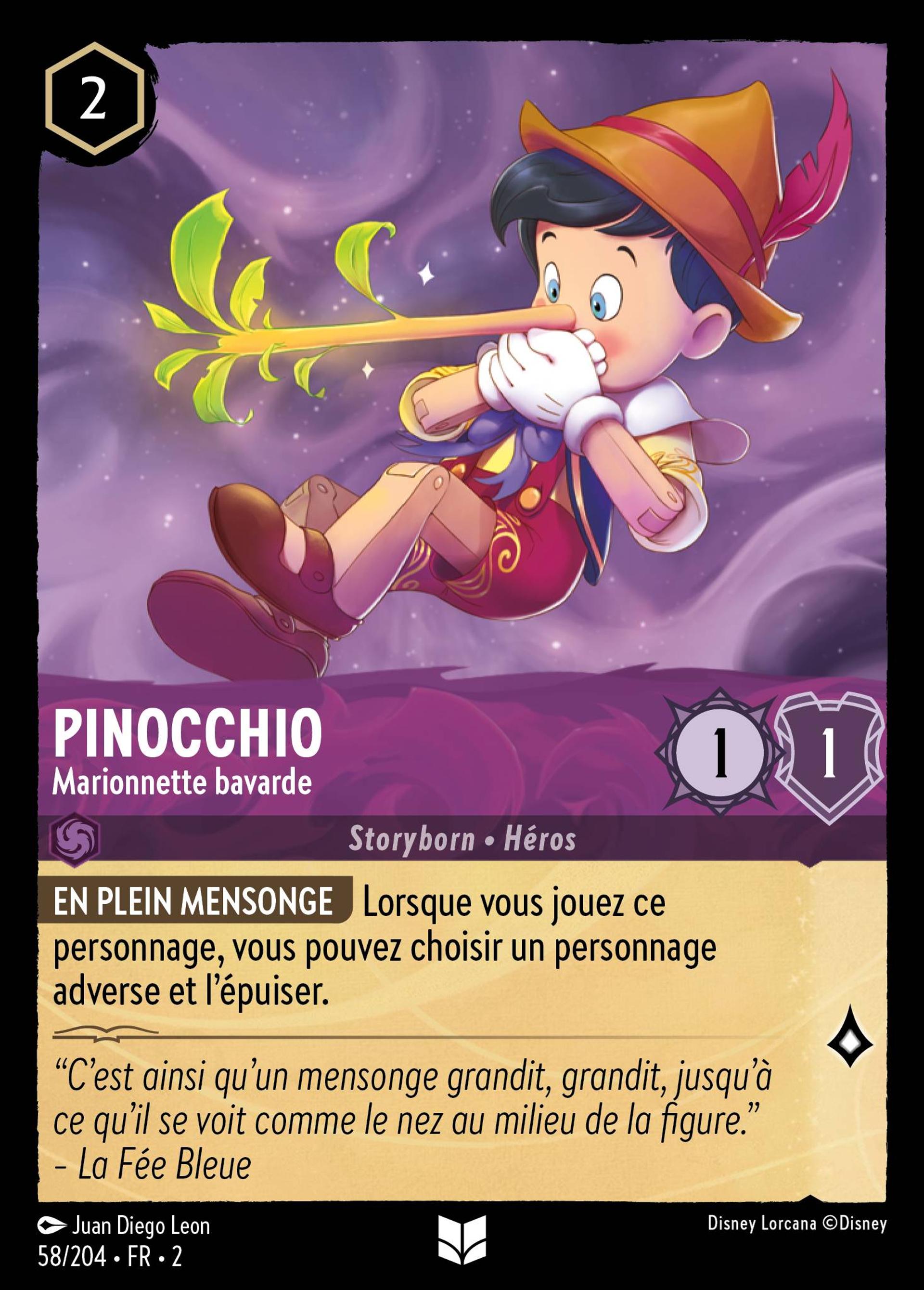 Pinocchio - Marionnette bavarde — Rise of the Floodborn — Lorcana