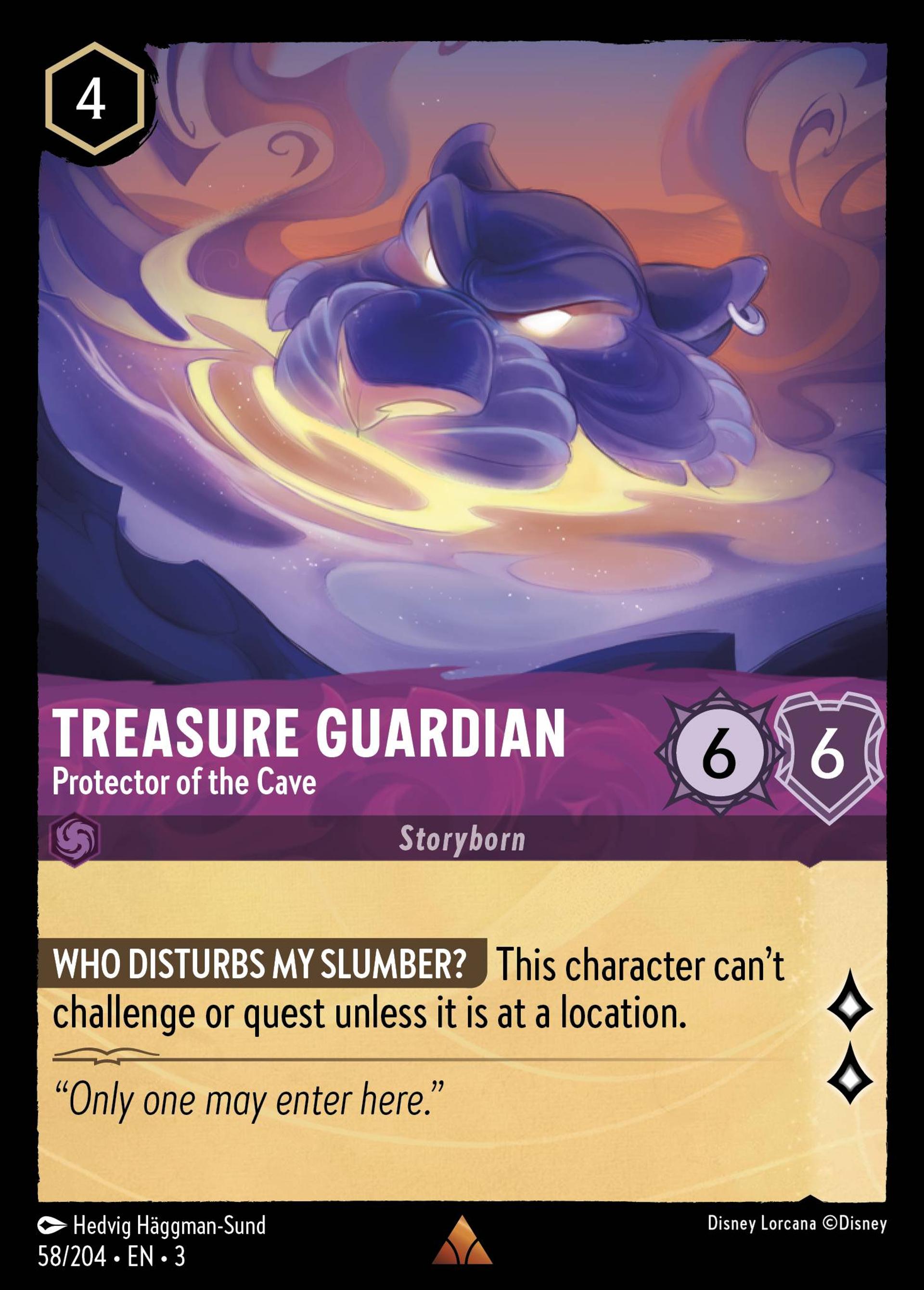 Treasure Guardian - Protector of the Cave — Into the Inklands — Lorcana